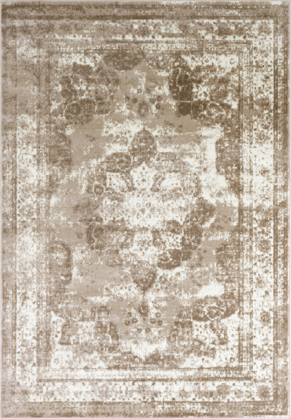 Tapis Vintage motif d'antan Beige Blanc - 200x280 Tapis Vintage motif d'antan Beige Blanc - 200x280