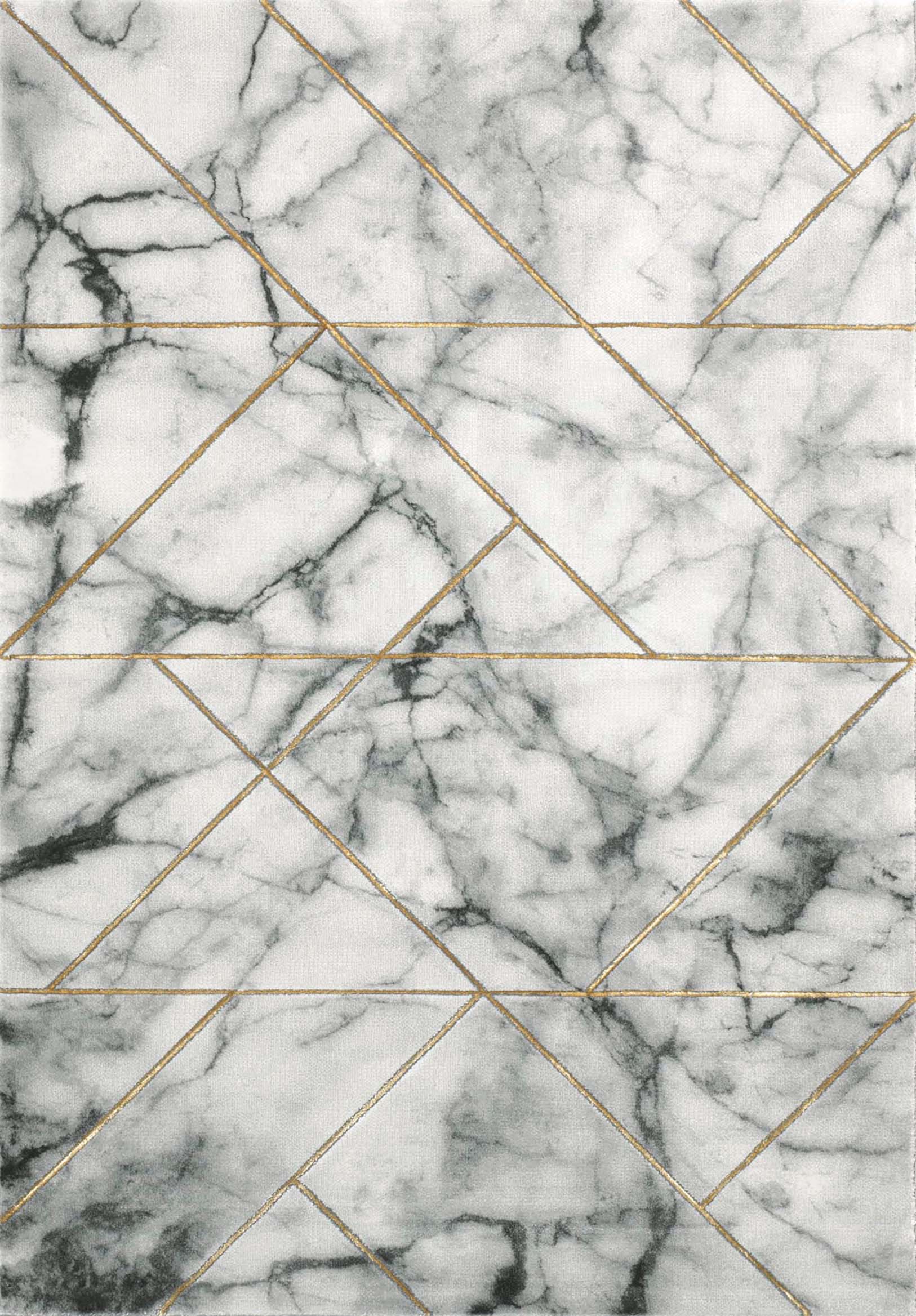 Tapis en laine artificielle effet marbre et touche doré 80X150 Tapis en laine artificielle effet marbre et touche doré 80X150