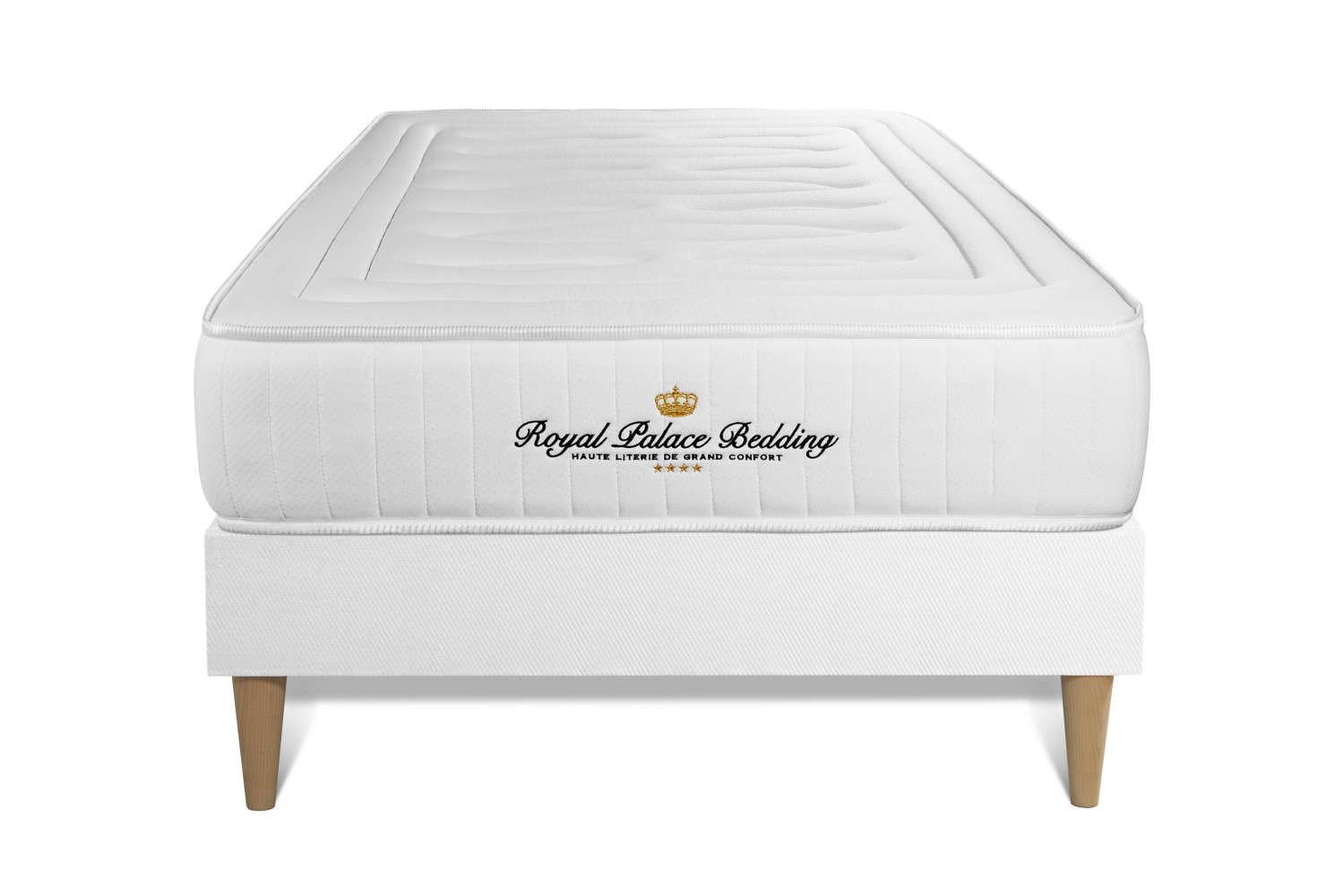 Ensemble 90 x 200 cm sommier blanc (photo) Ensemble 90 x 200 cm sommier blanc