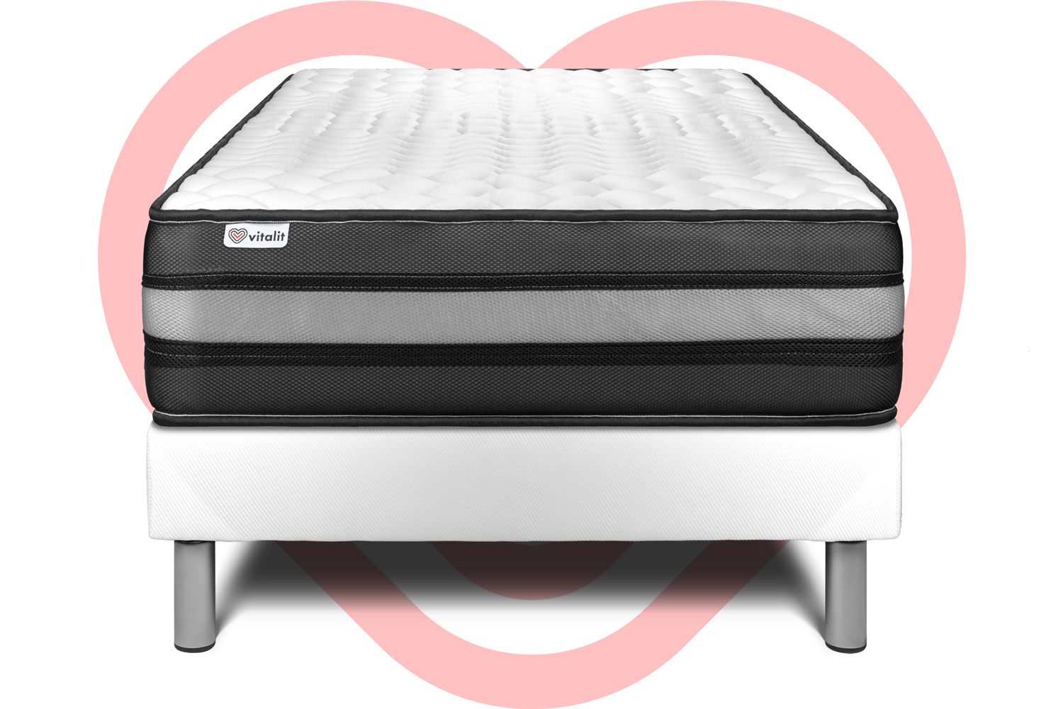 Ensemble matelas 90x200 Mémoire de forme - 23 cm Ensemble matelas 90x200 Mémoire de forme - 23 cm