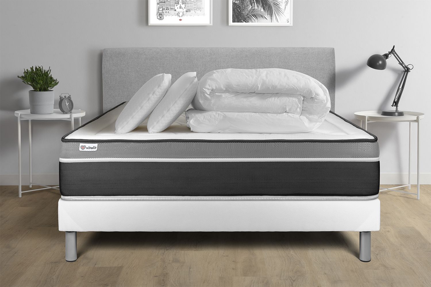 Pack prêt à dormir 160x200 Ressorts Mémoire de forme Pack prêt à dormir 160x200 Ressorts Mémoire de forme