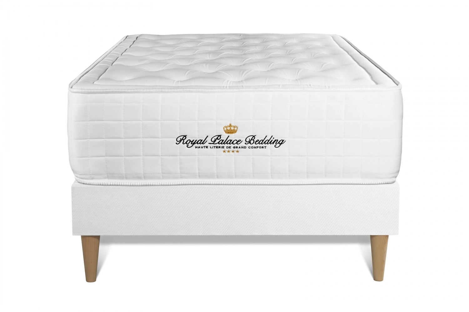 Ensemble 90 x 200 cm sommier blanc (photo) Ensemble 90 x 200 cm sommier blanc