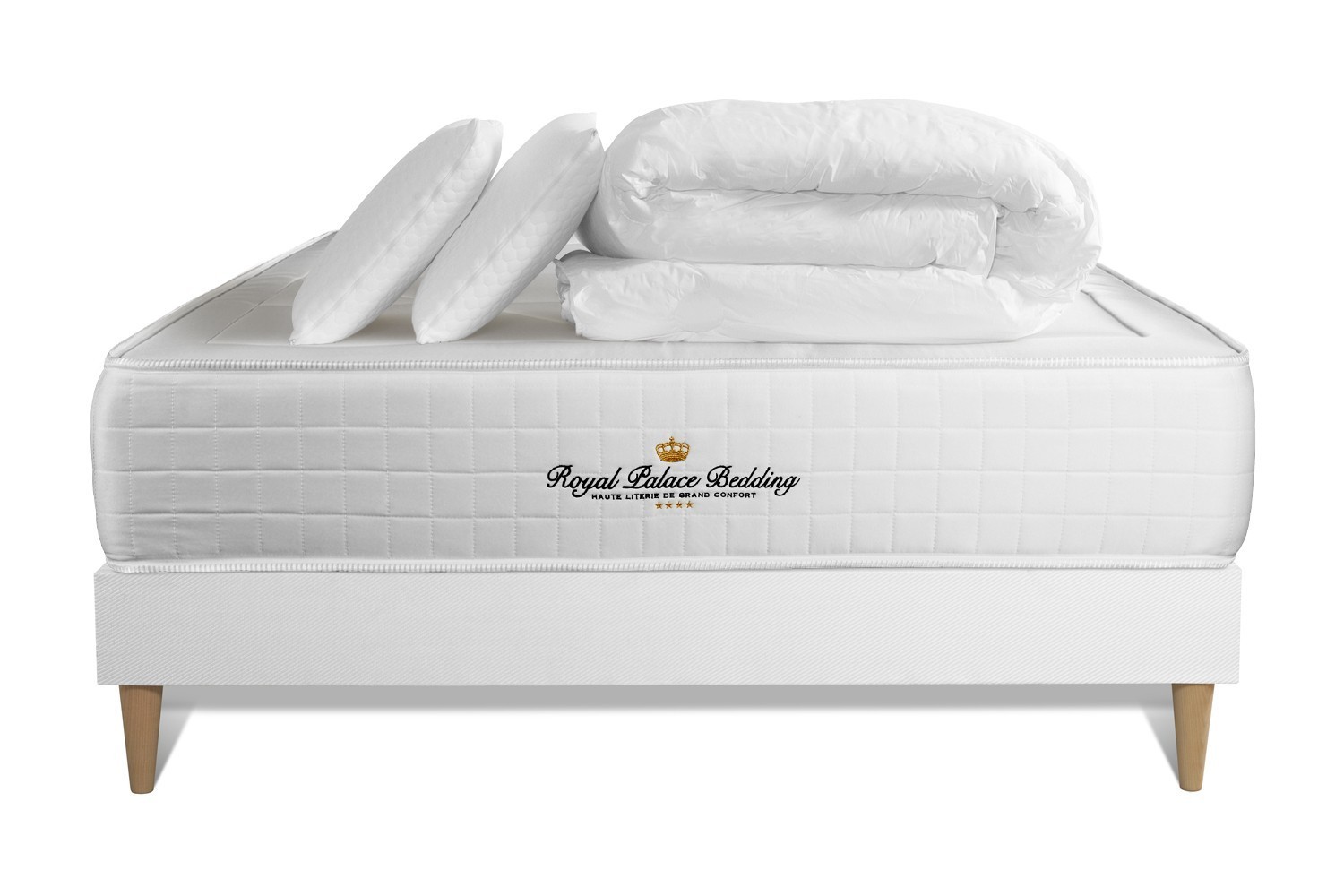 Pack matelas sommier kit 140x200 oreiller couette Pack matelas sommier kit 140x200 oreiller couette