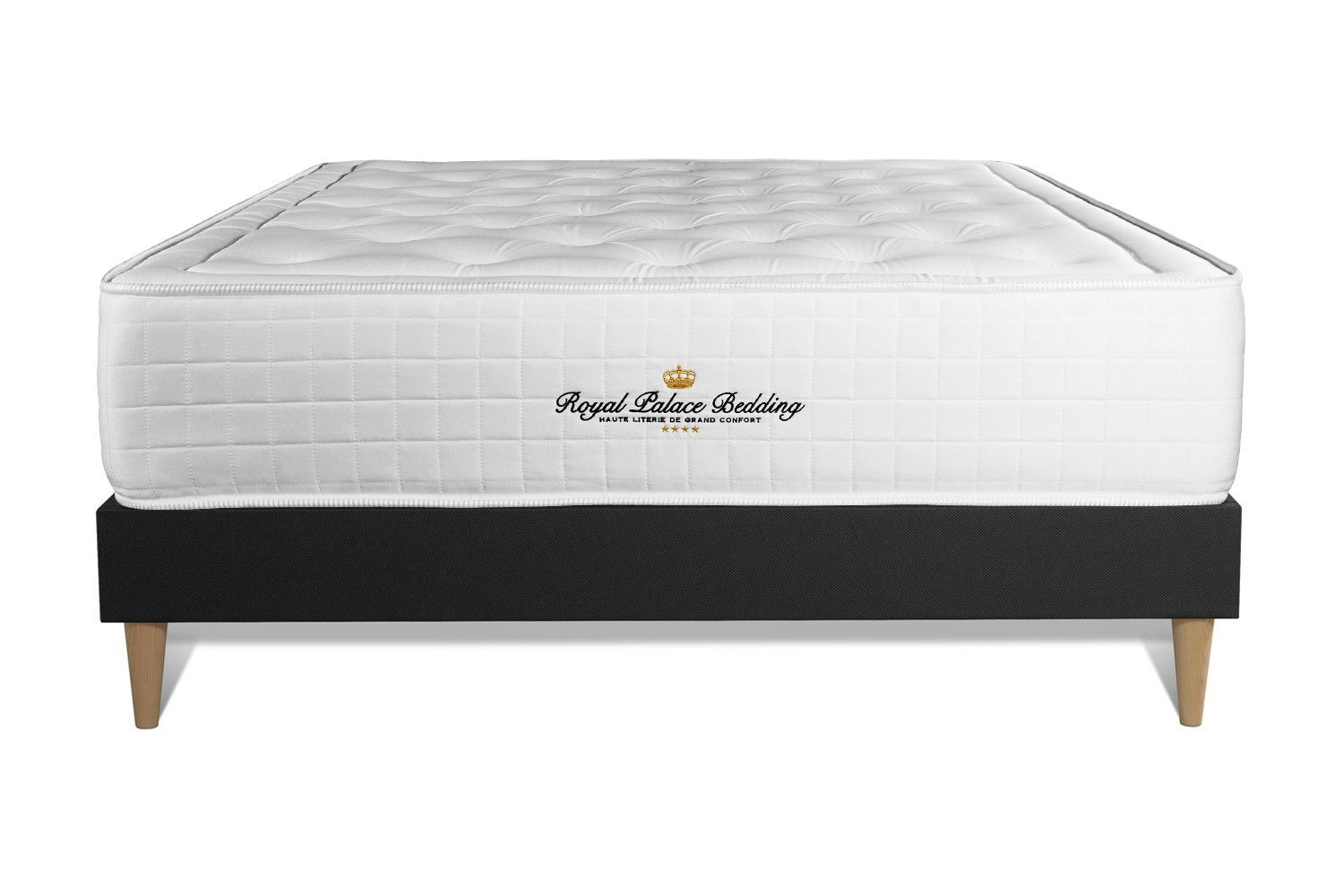 Ensemble 200 x 200 cm sommier noir (photo) Ensemble 200 x 200 cm sommier noir
