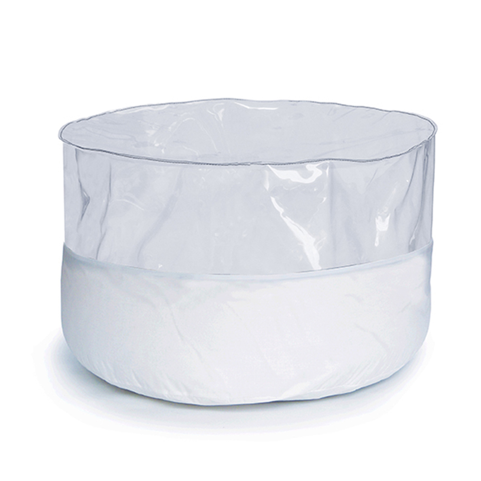 Pouf bicolore blanc à remplir Pouf bicolore blanc à remplir