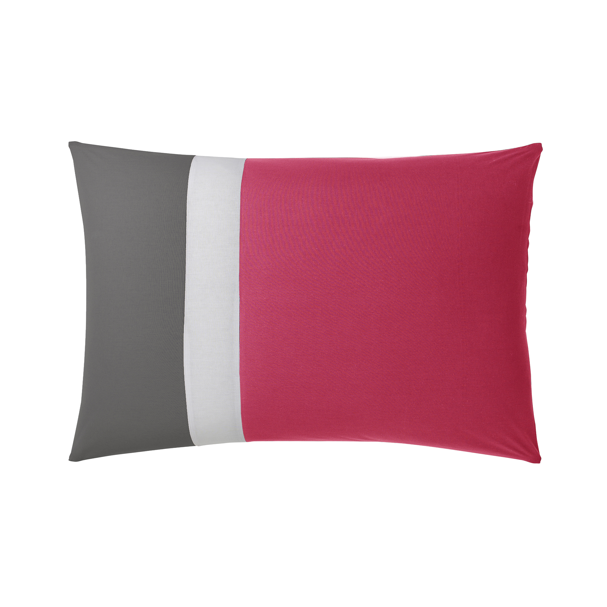Taie d'oreiller bicolore en coton 50 x 70 Taie d'oreiller bicolore en coton 50 x 70