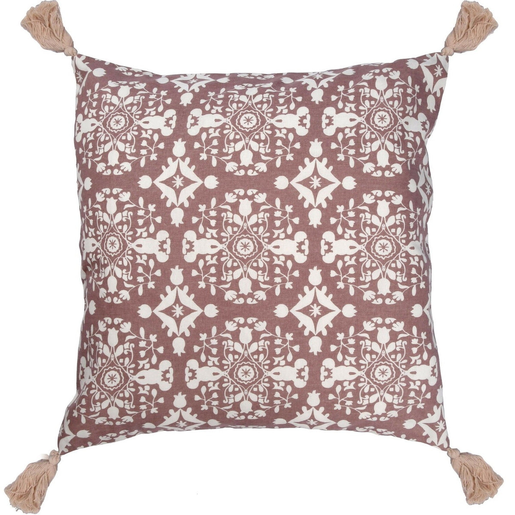 Housse de coussin en coton 50x50 Bois de rose Housse de coussin en coton 50x50 Bois de rose