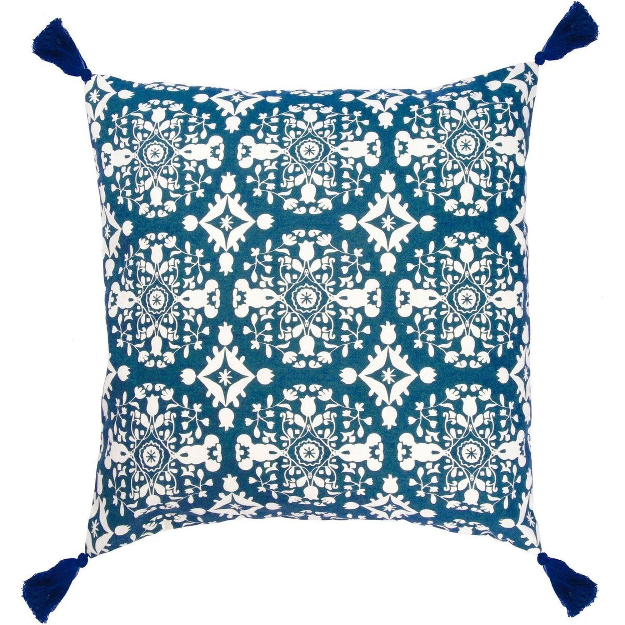 Housse de coussin en coton 50x50 Bleu pétrole