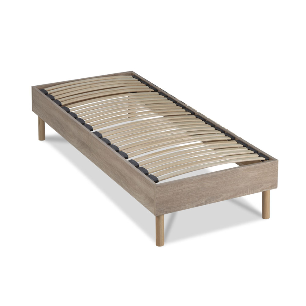 Sommier à lattes en kit bois couleur naturelle 90x190 Sommier à lattes en kit bois couleur naturelle 90x190