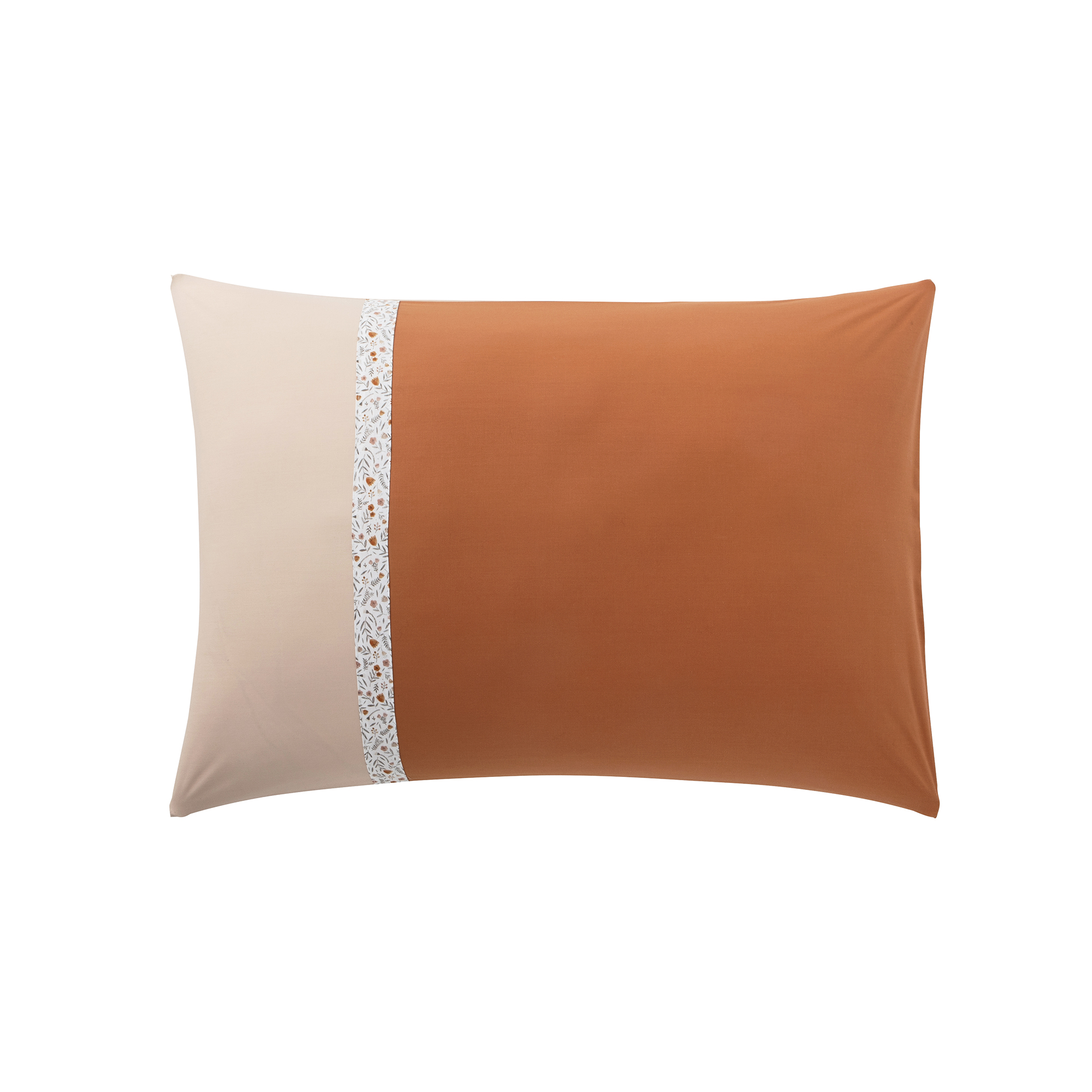 Taie d'oreiller bicolore en coton 50x75 Taie d'oreiller bicolore en coton 50x75