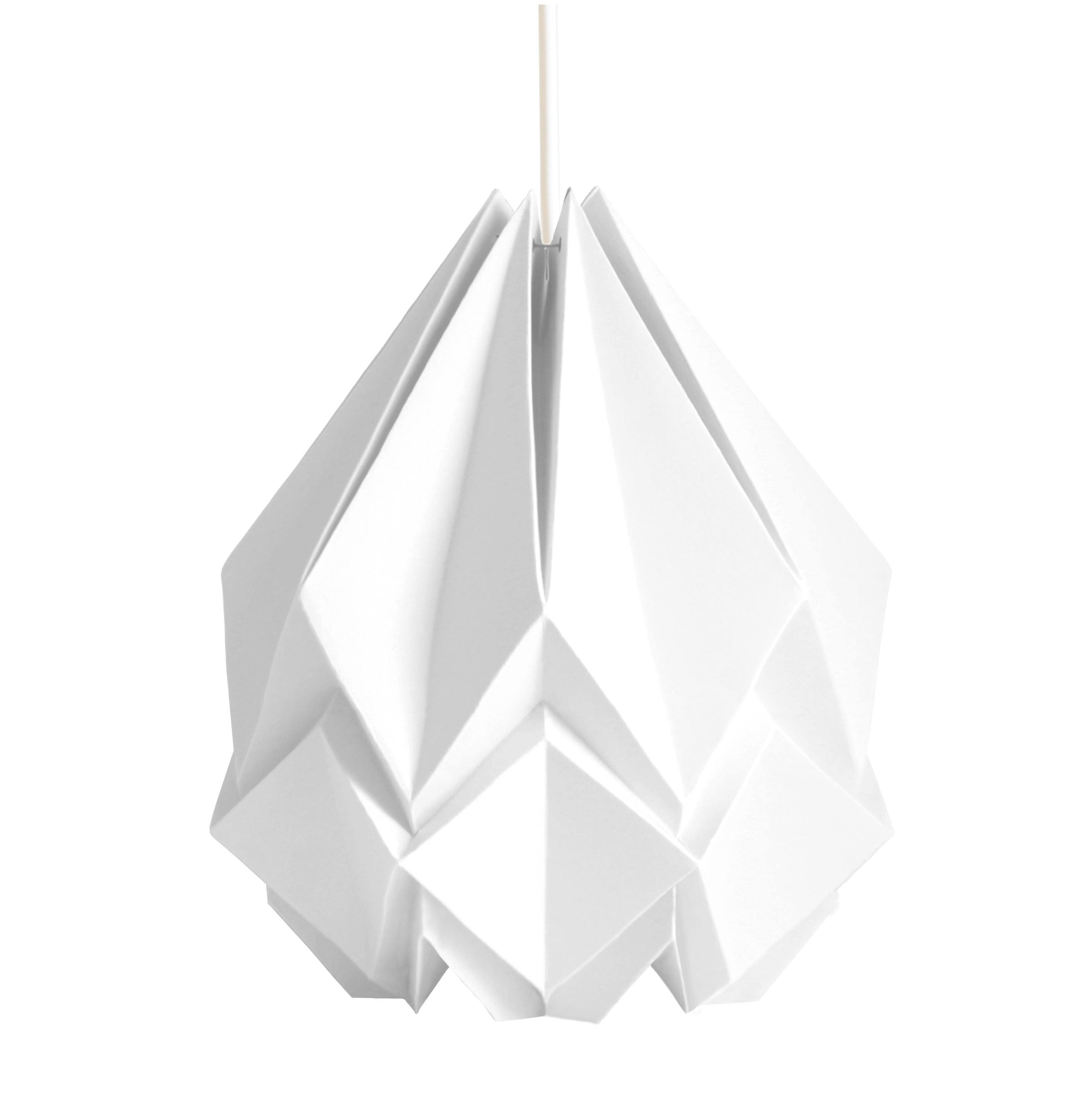 Suspension origami couleur unie en papier taille M