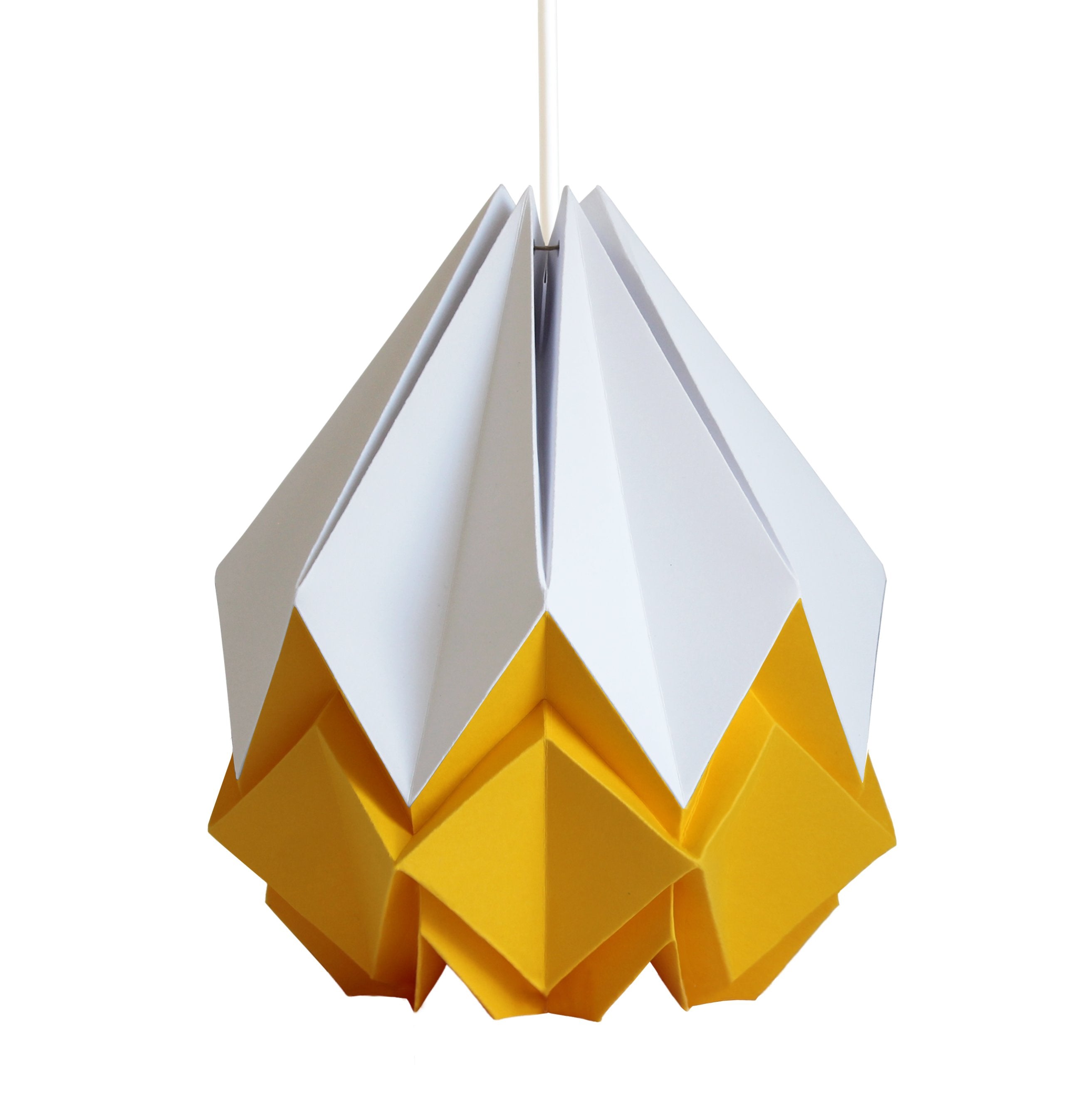 Suspension origami bicolore en papier taille M