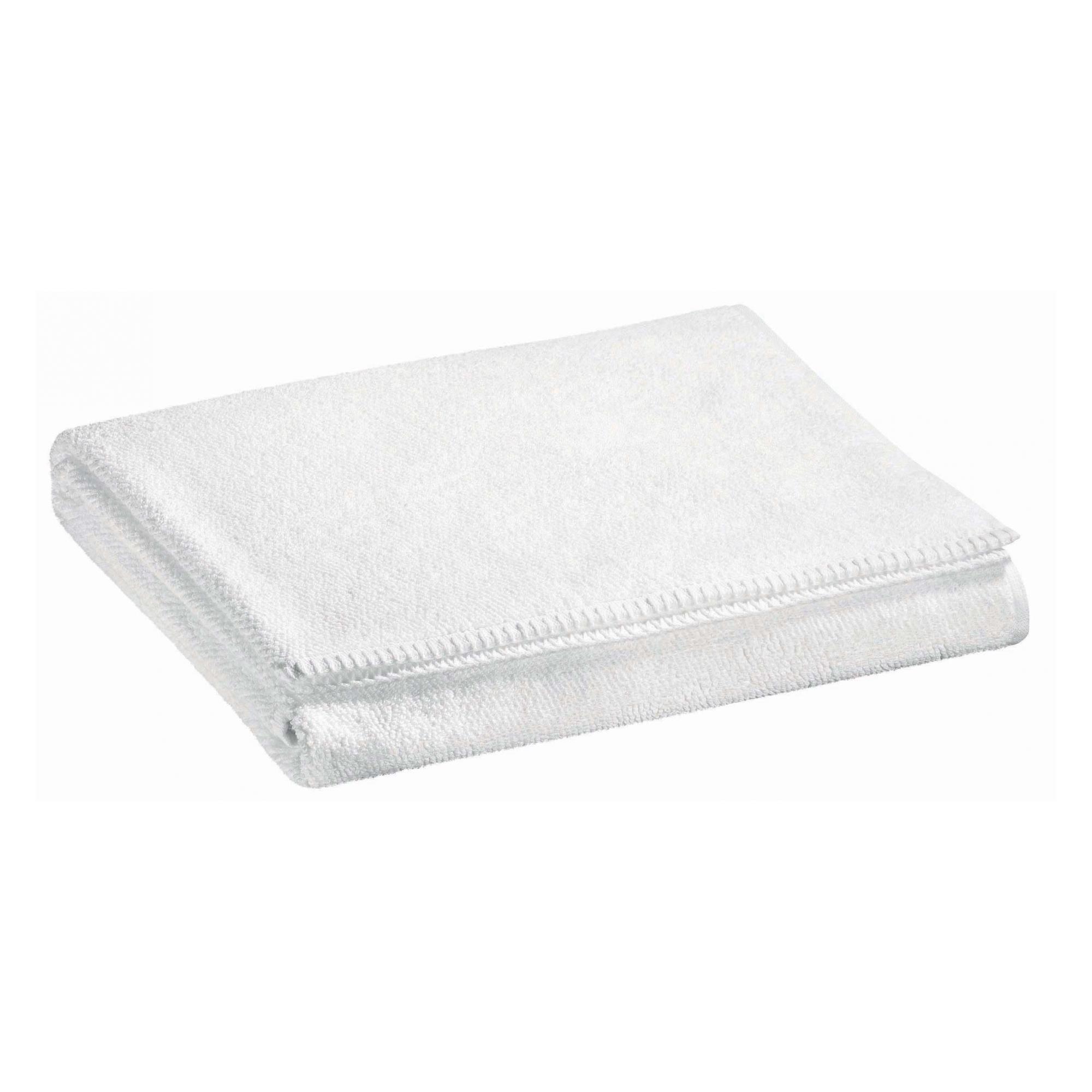 Drap de douche en coton blanc 70 x 130 Drap de douche en coton blanc 70 x 130