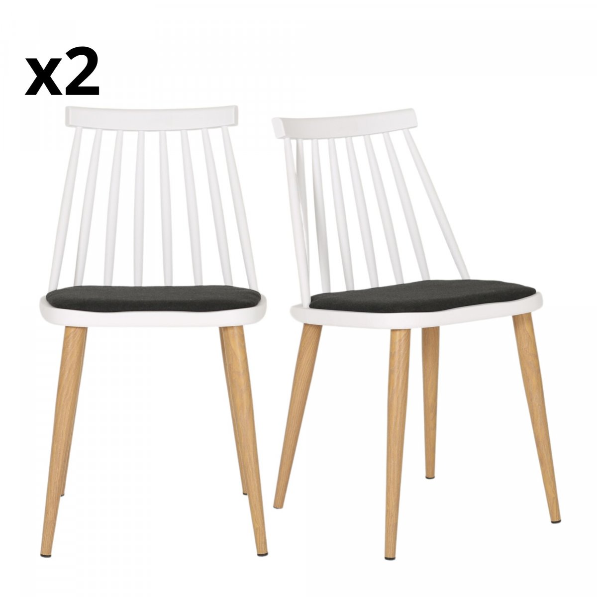 Lot 2 chaises design blanc Lot 2 chaises design blanc