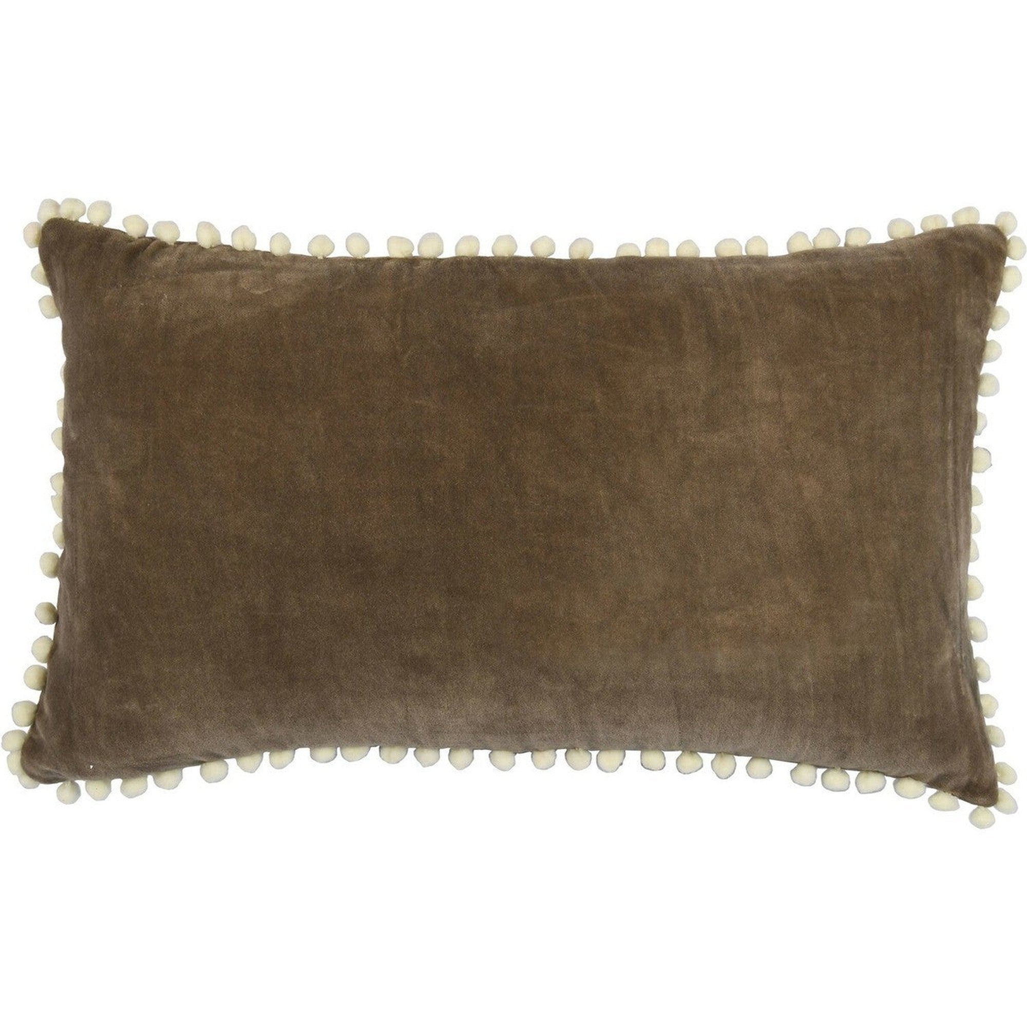 Housse de coussin en velour de coton 50x30 Ecorce naturel Housse de coussin en velour de coton 50x30 Ecorce naturel