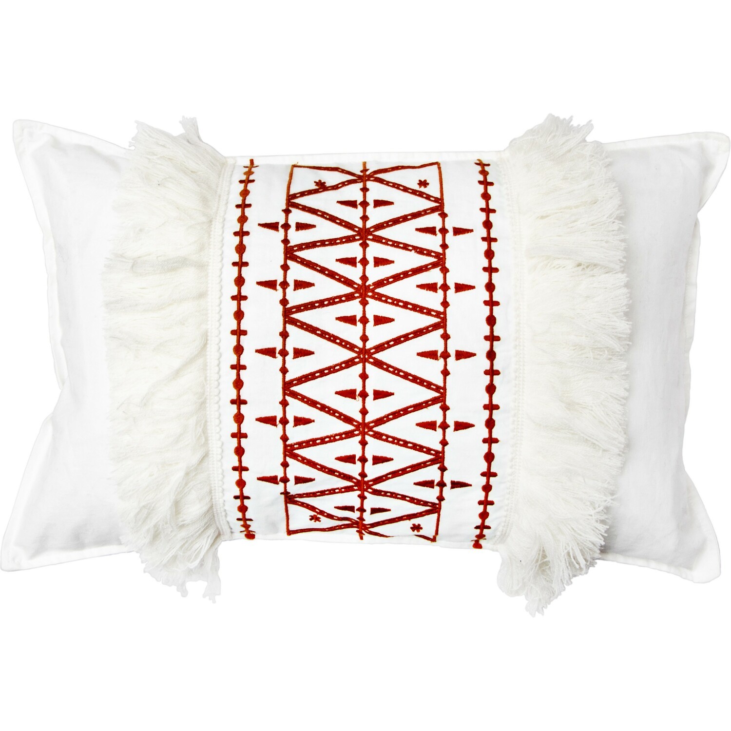 Housse de coussin en coton 50x30 Rouge brique Housse de coussin en coton 50x30 Rouge brique