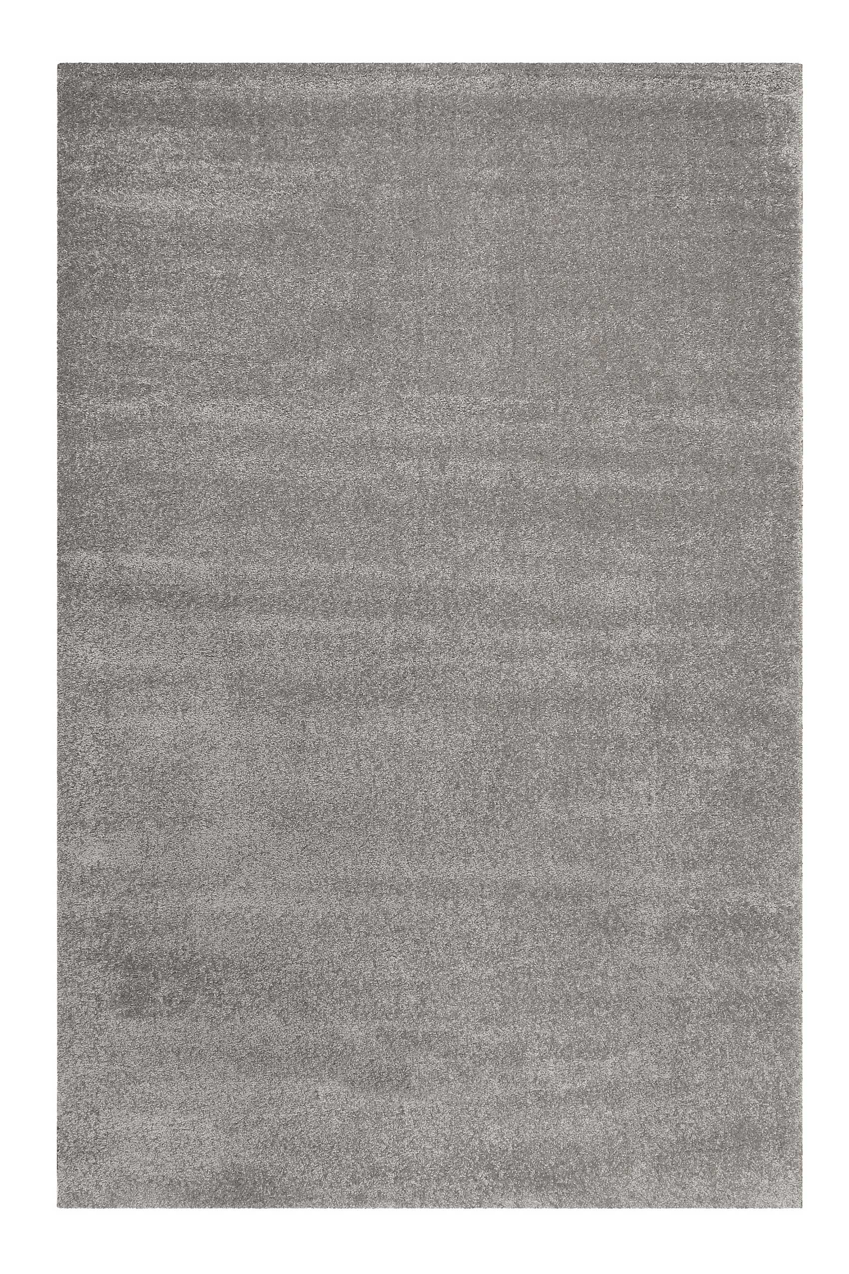 Tapis uni shaggy intemporel gris pour salon, chambre 170x120