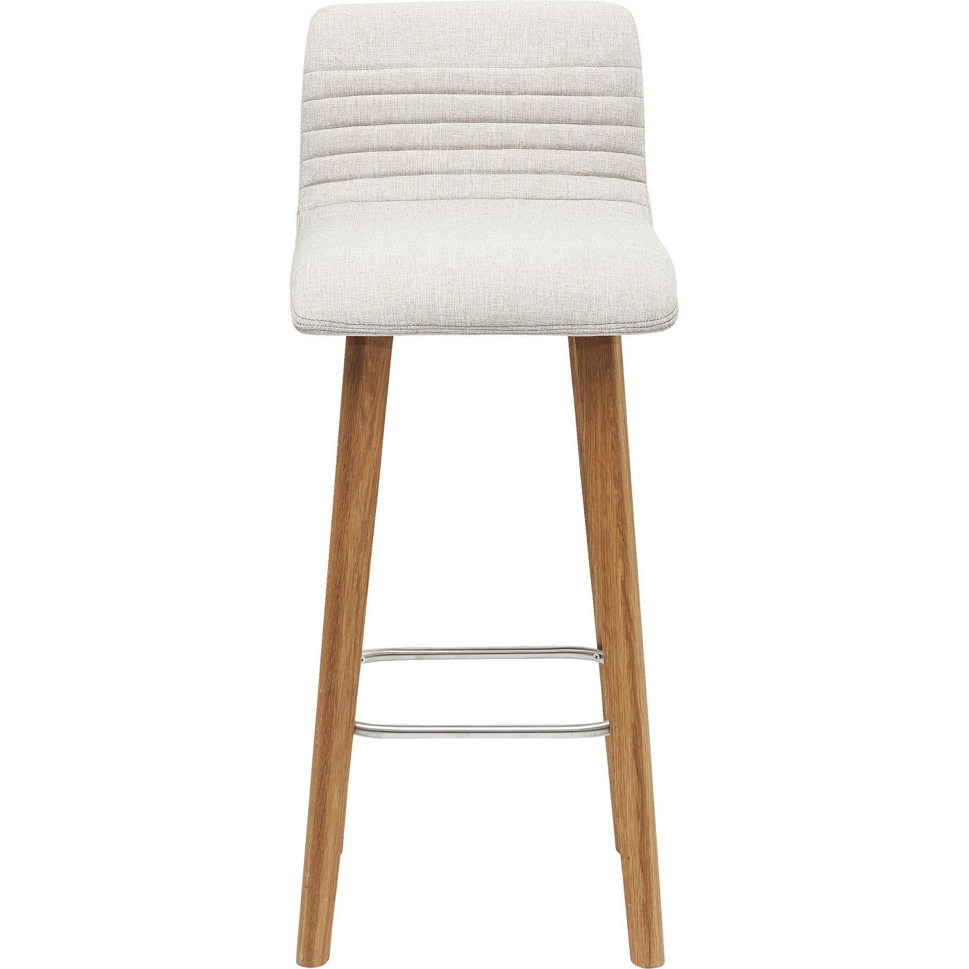 Tabouret de bar scandinave écru et chêne Tabouret de bar scandinave écru et chêne