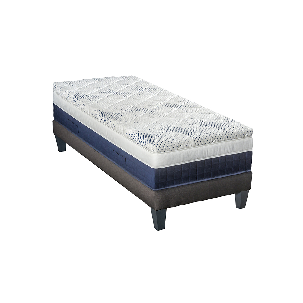 Ensemble matelas Castellane avec sommier en bois 90x200 Ensemble matelas Castellane avec sommier en bois 90x200