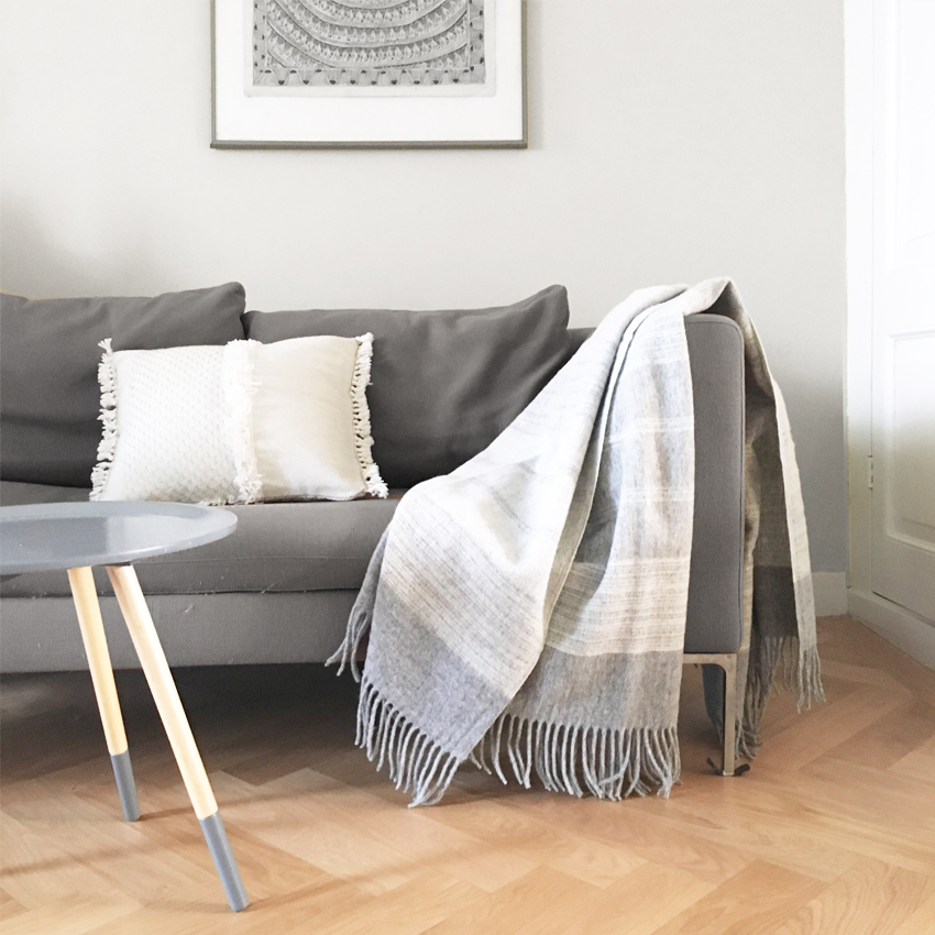 Plaid gris matin 130x170 Plaid gris matin 130x170