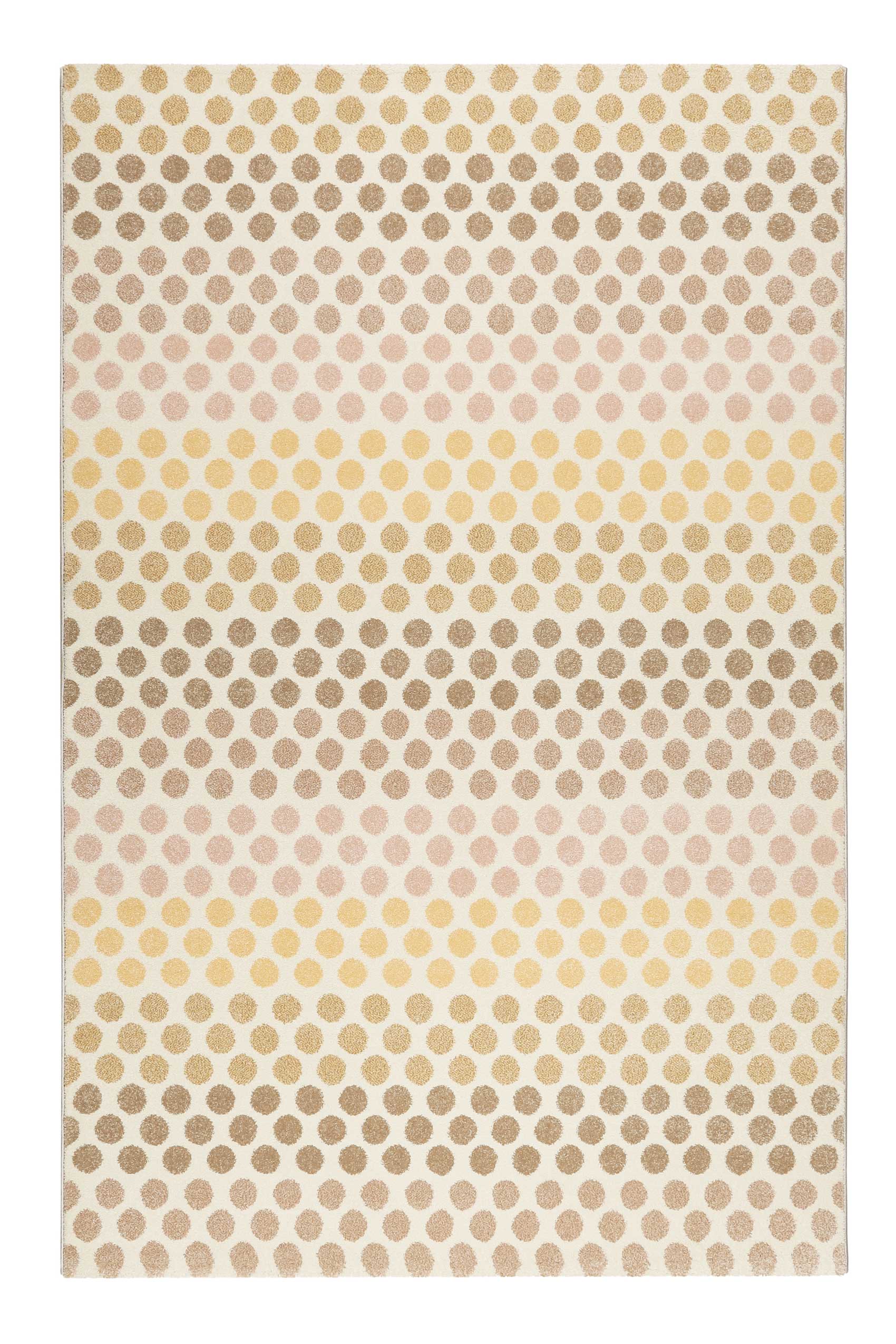Tapis motif pois à poils courts tons chauds 170x120 Tapis motif pois à poils courts tons chauds 170x120