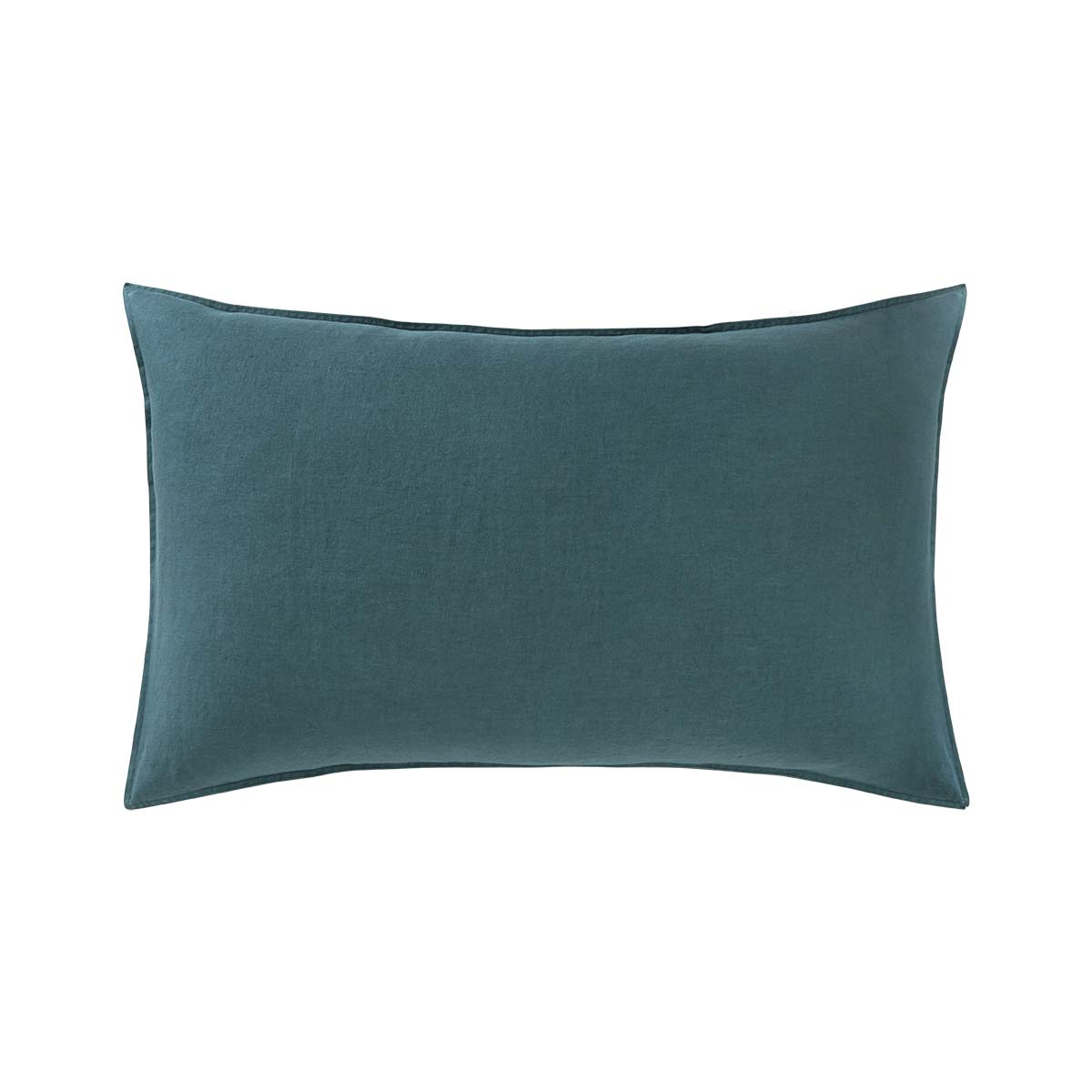 Taie d'oreiller Lin lavé Bleu 50 x 75 cm Taie d'oreiller Lin lavé Bleu 50 x 75 cm