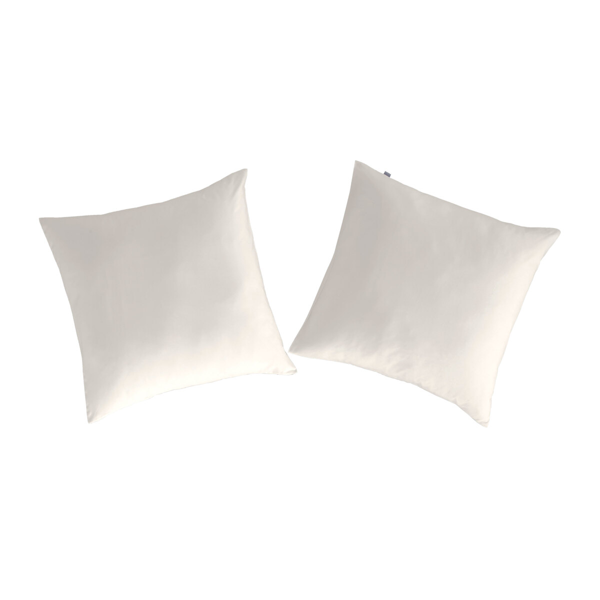 2 taies d'oreiller en coton beige 65x65 (photo) 2 taies d'oreiller en coton beige 65x65