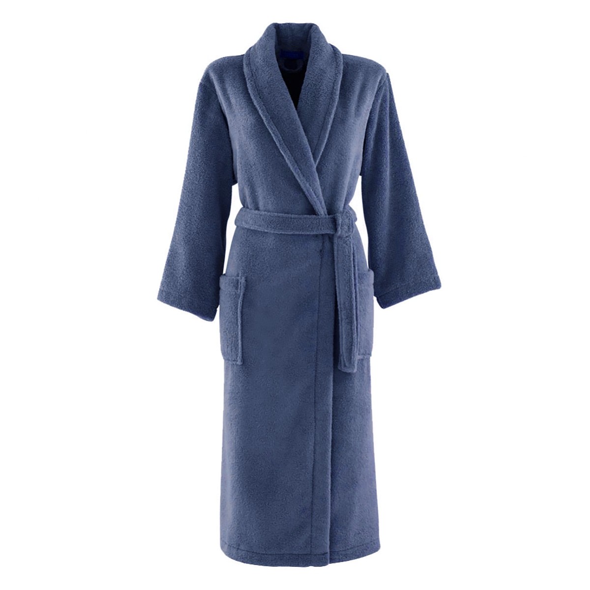 Peignoir coton peigné Bleu XL Peignoir coton peigné Bleu XL