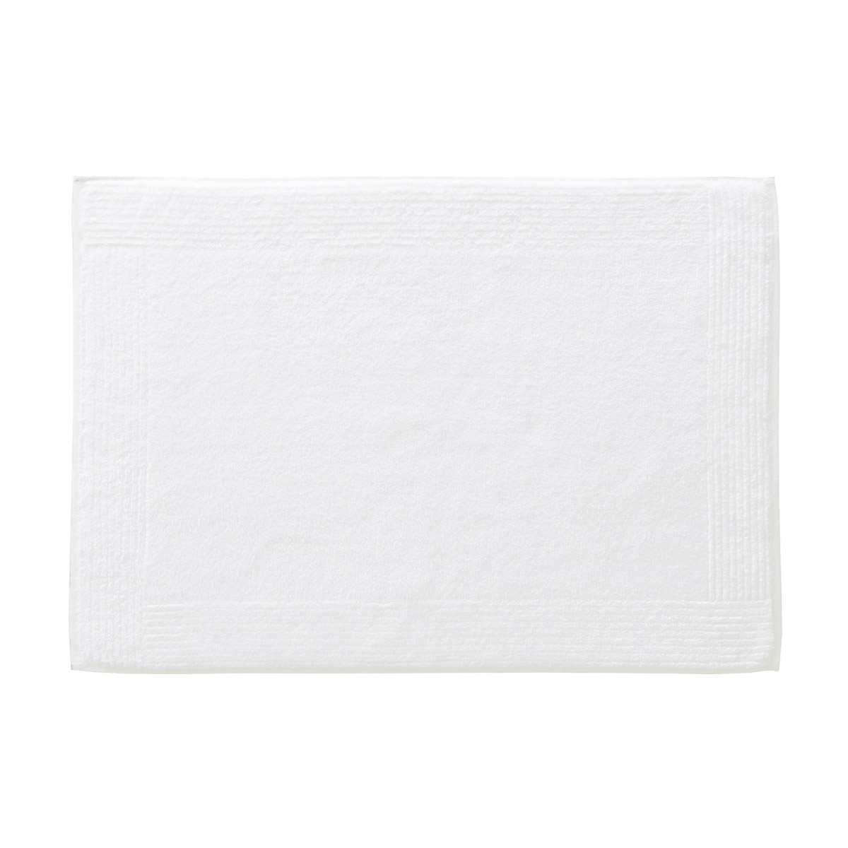 Tapis de bain coton peigné Blanc 50 x 70 cm