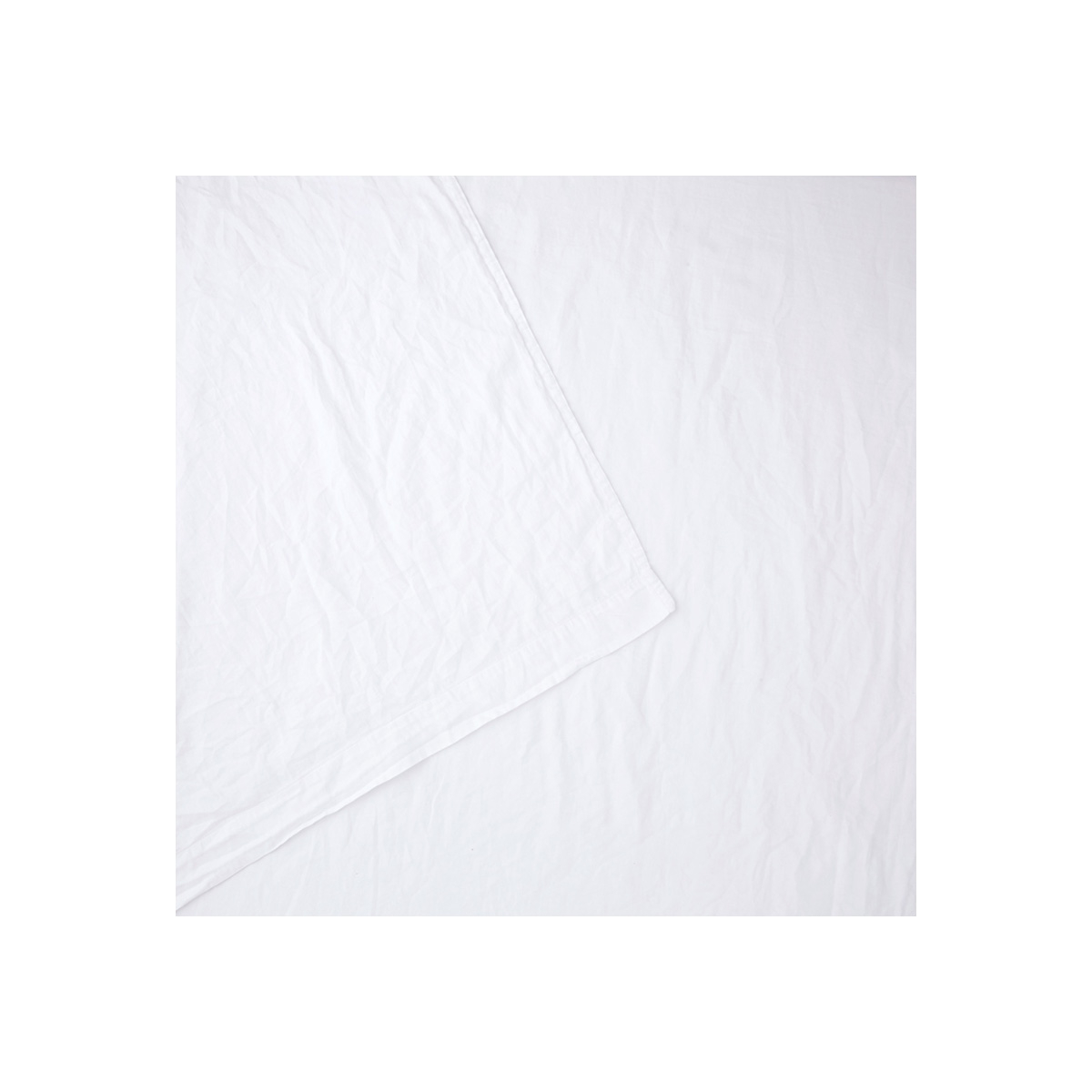 Drap plat satin Blanc 240 x 300 cm