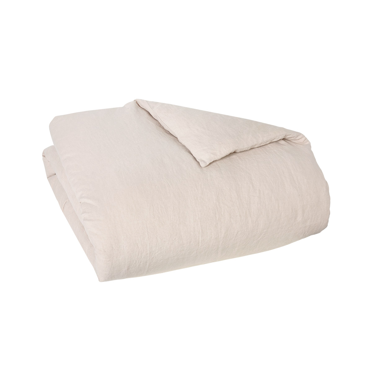 Housse de couette 100 % Lin Beige 240 x 220 cm