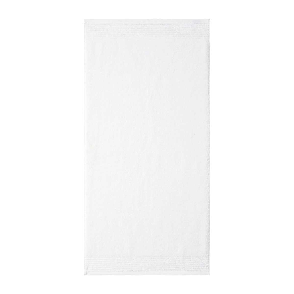 Serviette de bain coton peigné Blanc 50 x 100 cm