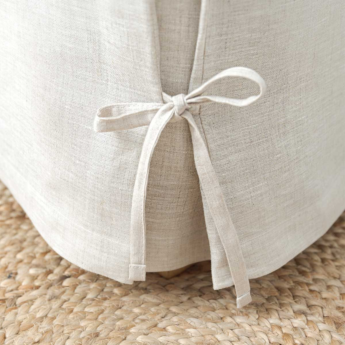 Cache sommier Lin Beige 140 x 200 cm Cache sommier Lin Beige 140 x 200 cm