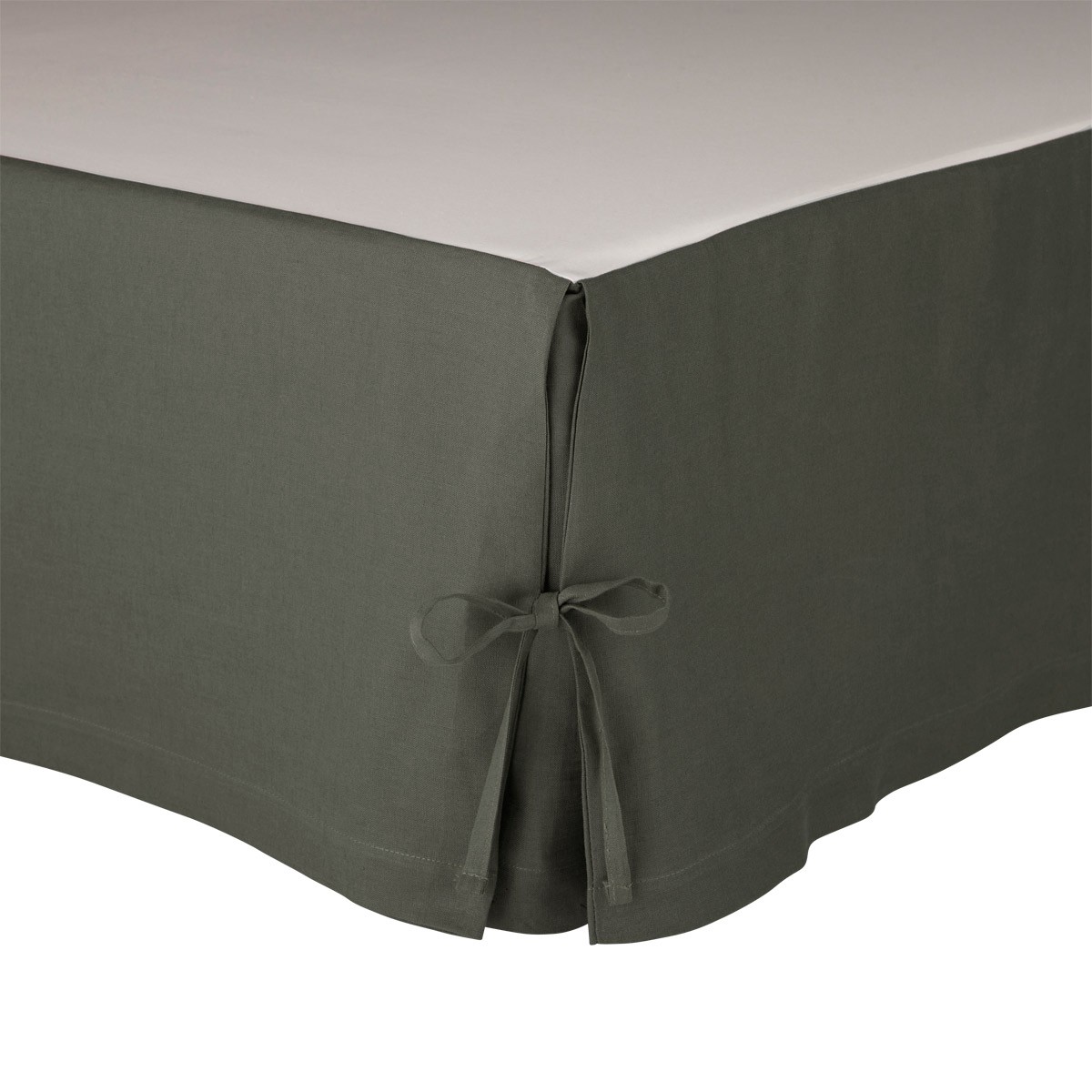 Cache sommier Lin Anthracite 140 x 190 cm Cache sommier Lin Anthracite 140 x 190 cm