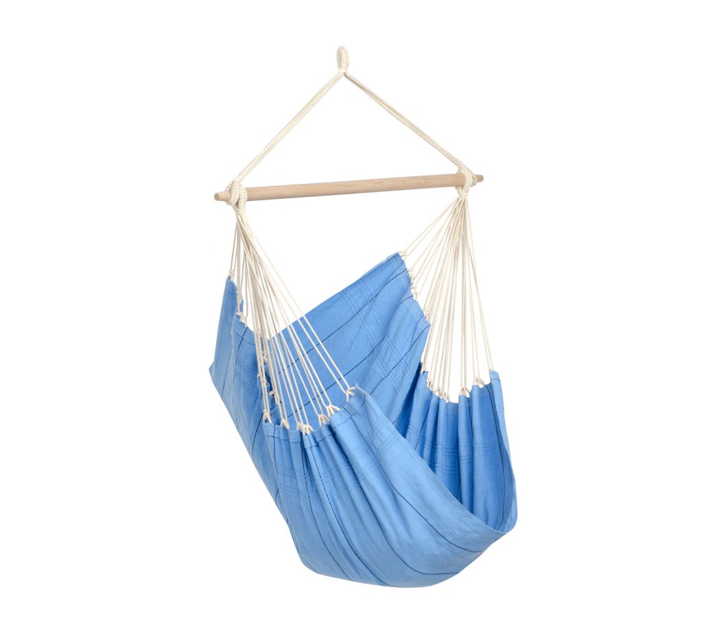 Chaise hamac suspendu en coton bleu clair Chaise hamac suspendu en coton bleu clair