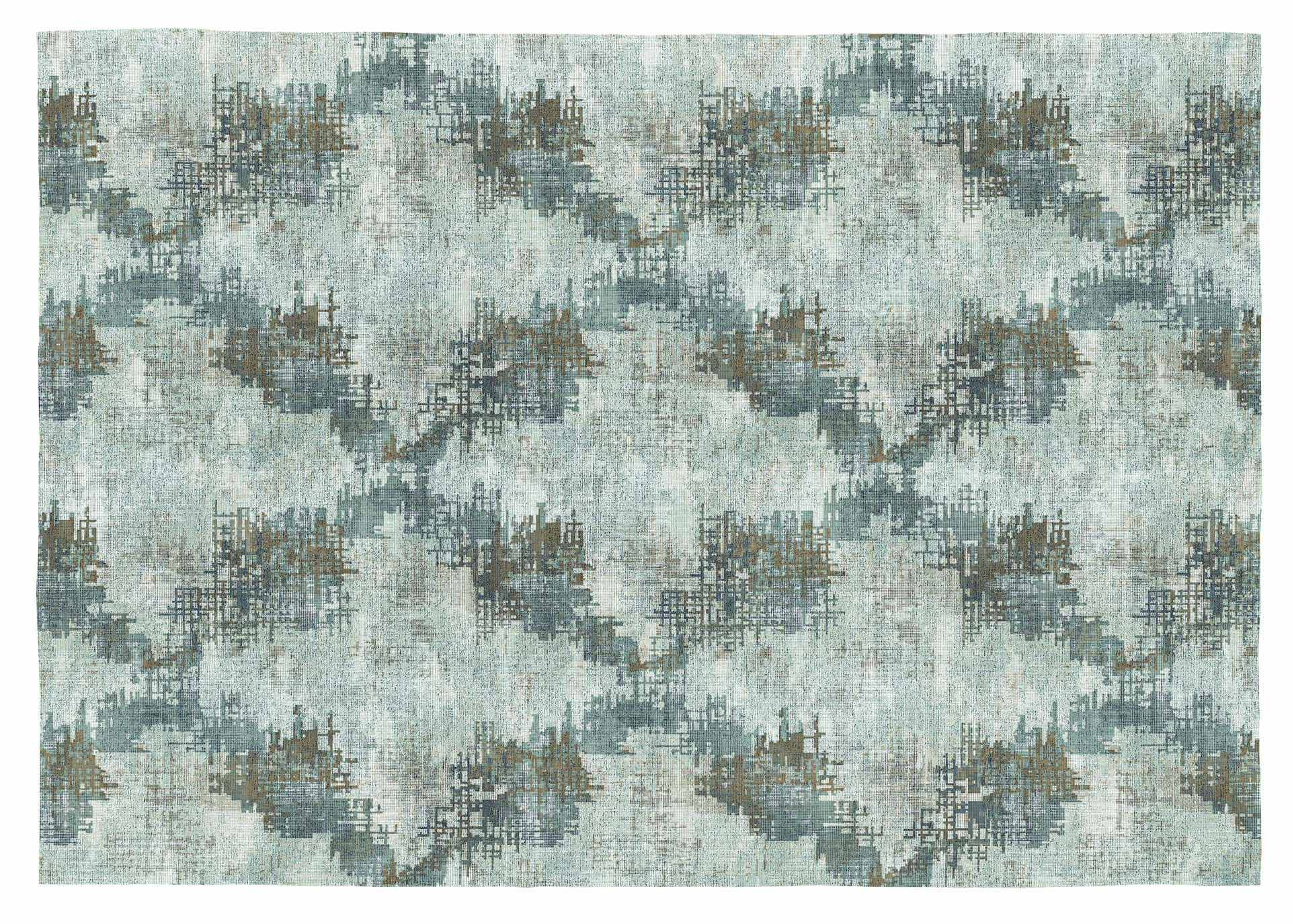 Tapis décoratif en coton en impression digital gris 160x230 cm