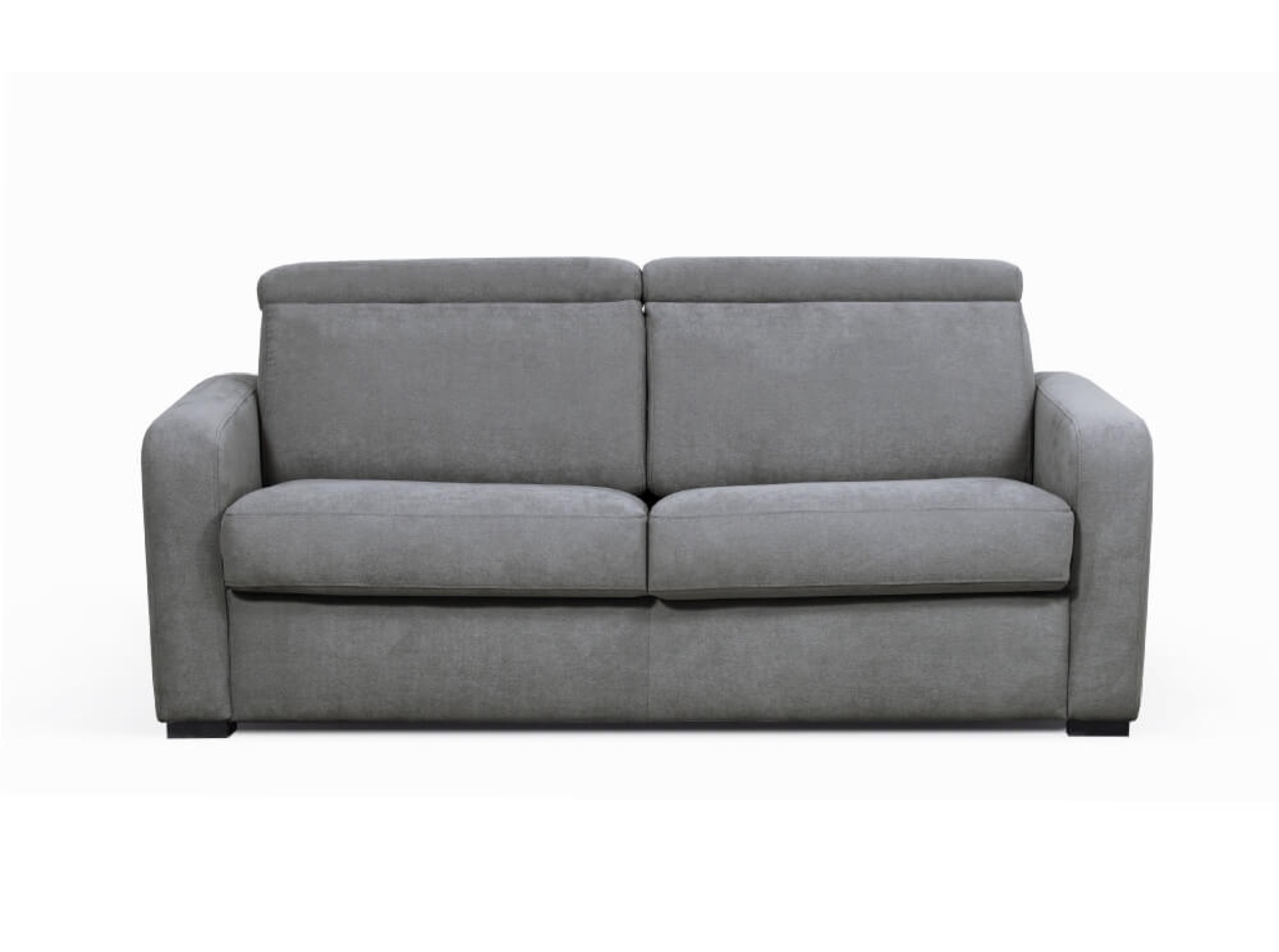 Canapé convertible express 3 places en tissu gris foncé (photo) Canapé convertible express 3 places en tissu gris foncé