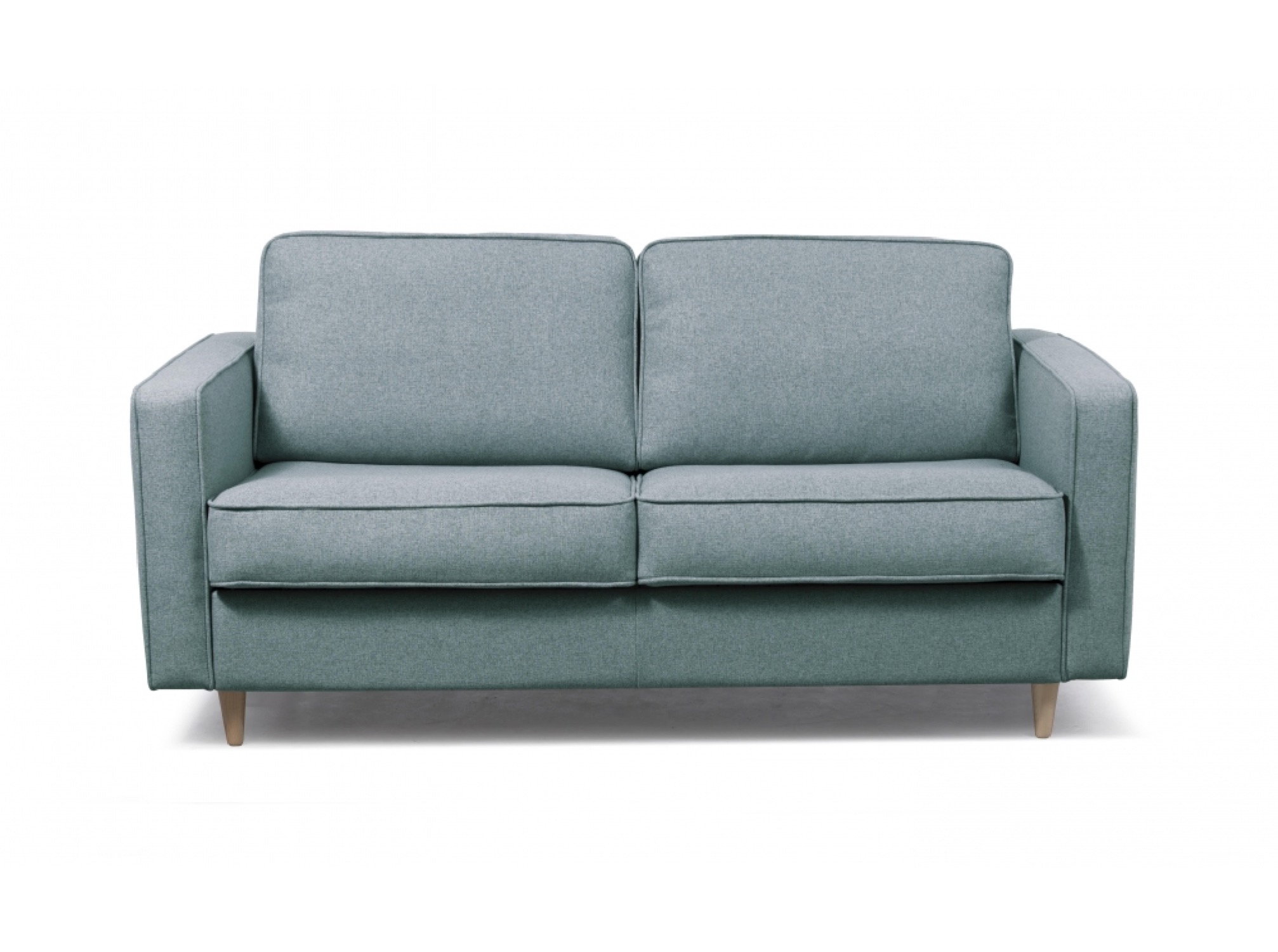 Canapé convertible express 3 places scandinave en tissu bleu Canapé convertible express 3 places scandinave en tissu bleu