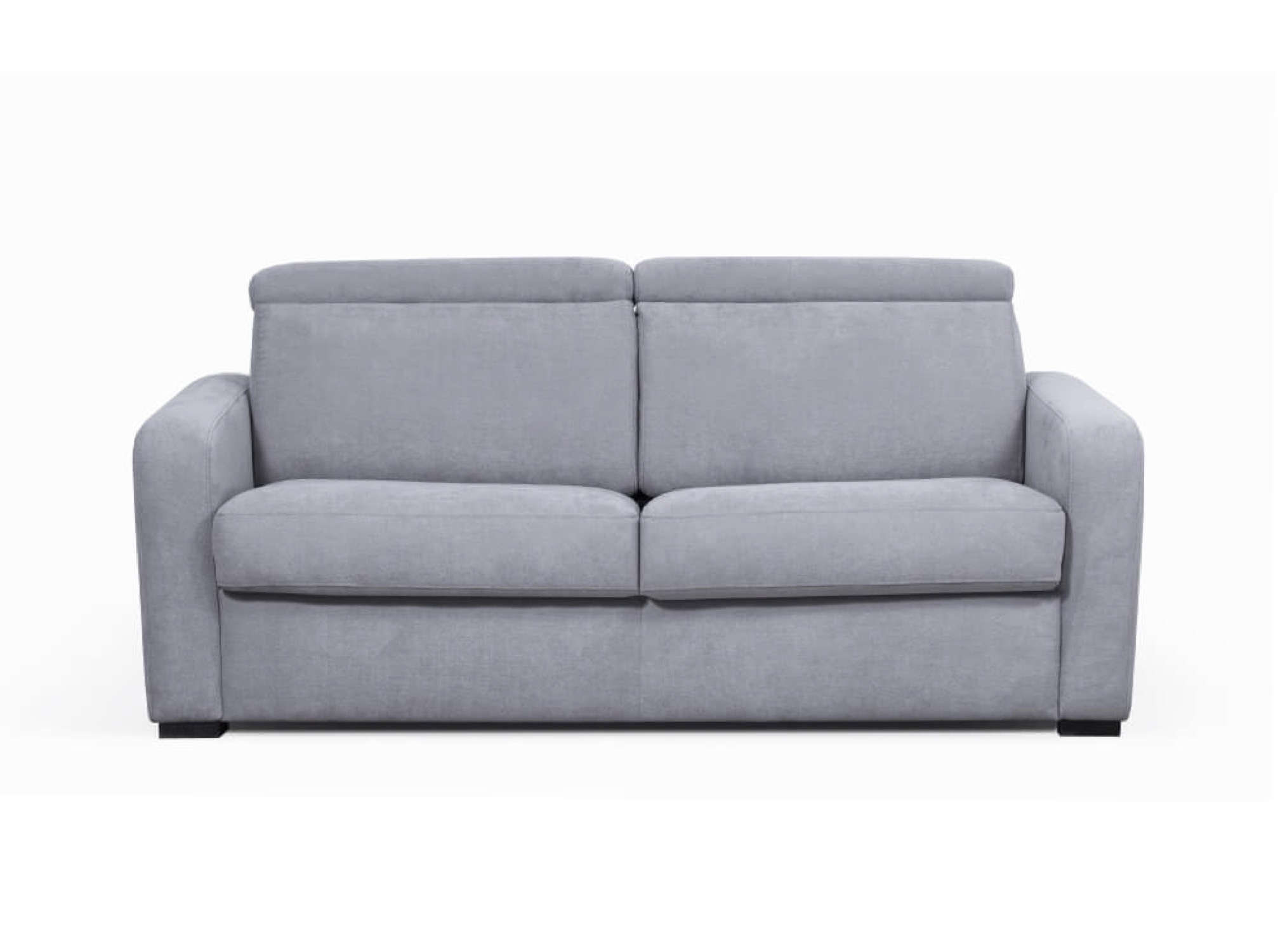 Canapé convertible express 3 places en tissu gris clair