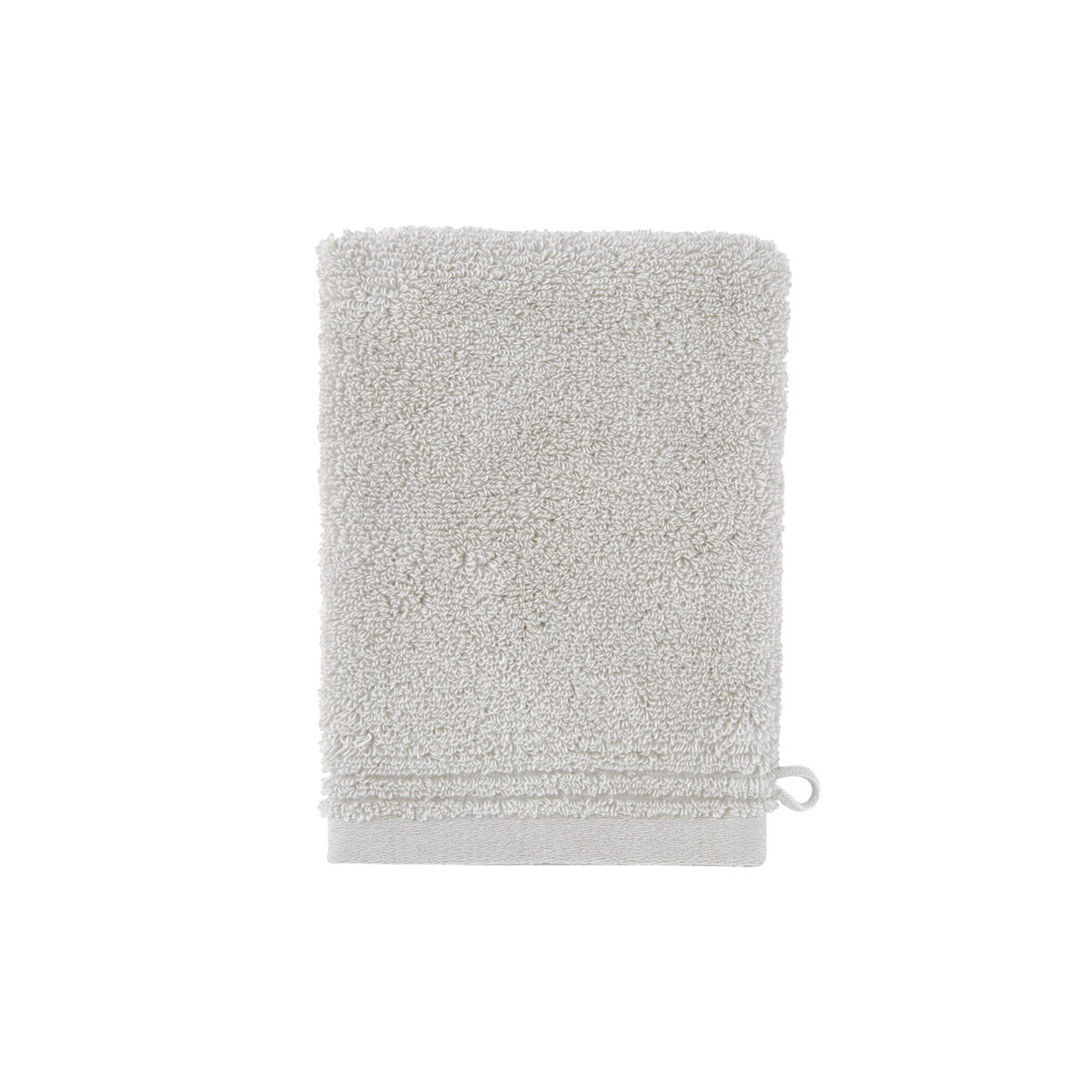Gant de toilette coton peigné Gris 15 x 21 cm Gant de toilette coton peigné Gris 15 x 21 cm