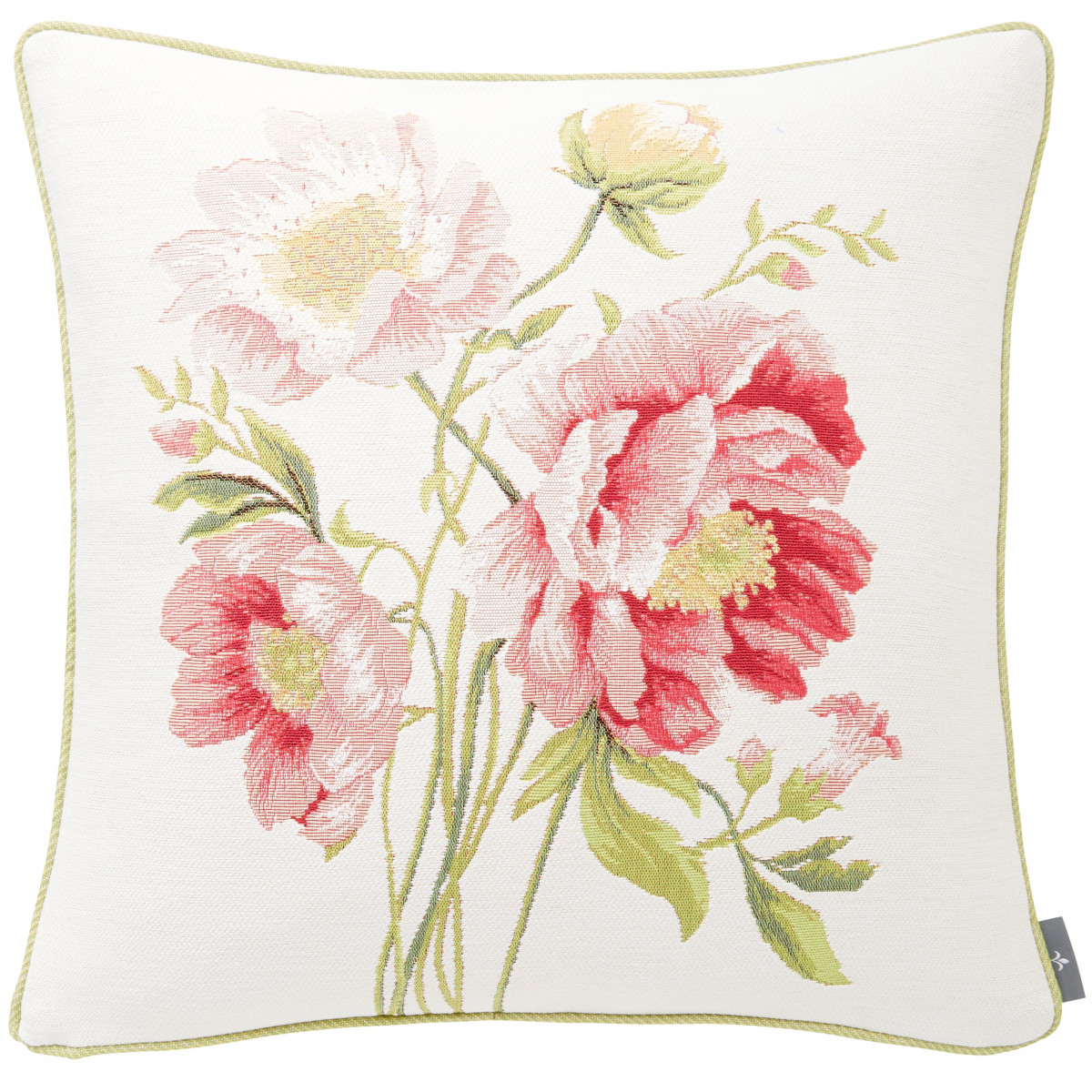 Coussin tapisserie bouquet pivoines Blanc 50 x 50 Coussin tapisserie bouquet pivoines Blanc 50 x 50