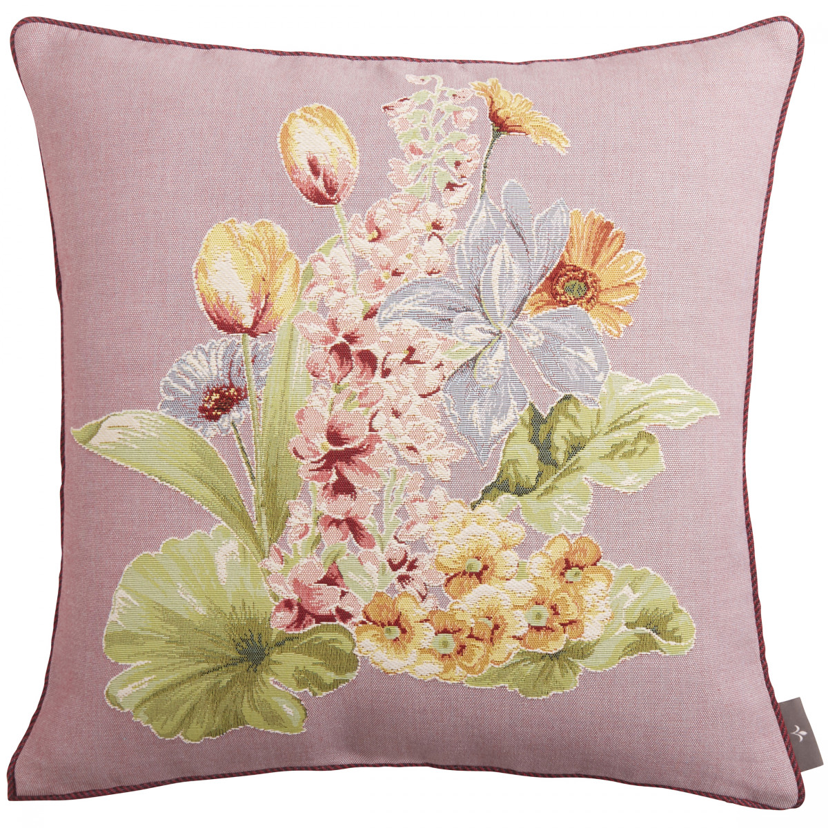 Coussin tapisserie bouquet de fleurs Violet 50 x 50 Coussin tapisserie bouquet de fleurs Violet 50 x 50