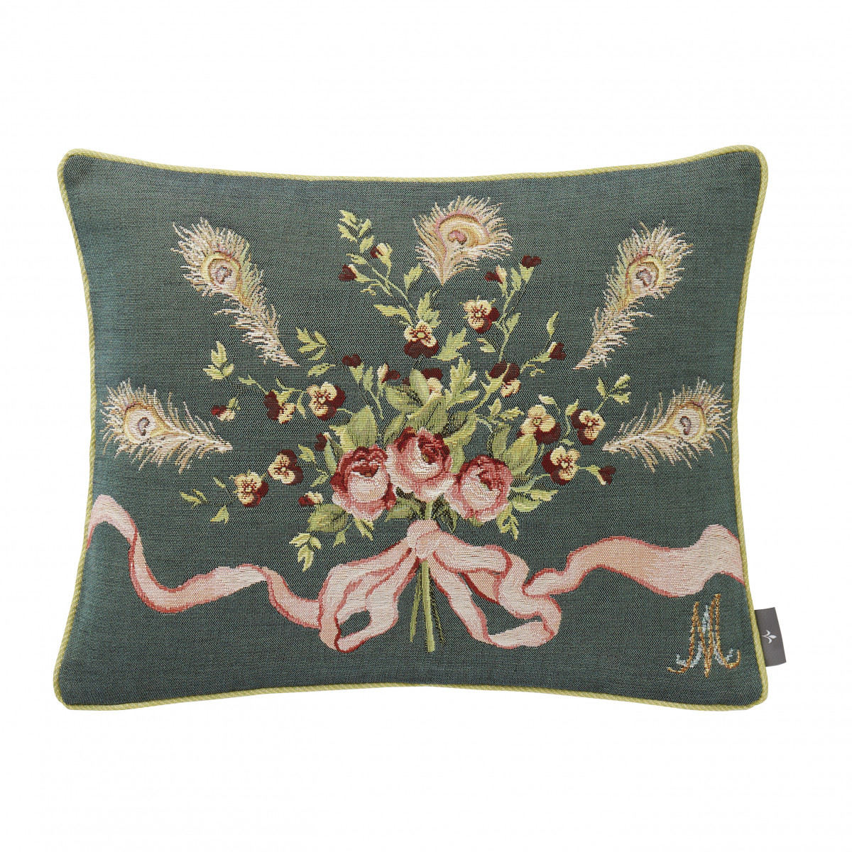 Coussin marie Antoinette tissé Vert 40 x 50 Coussin marie Antoinette tissé Vert 40 x 50