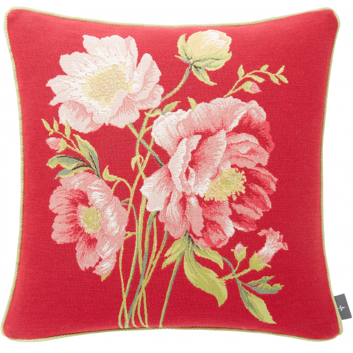 Coussin tapisserie bouquet pivoines Rose 50 x 50 Coussin tapisserie bouquet pivoines Rose 50 x 50