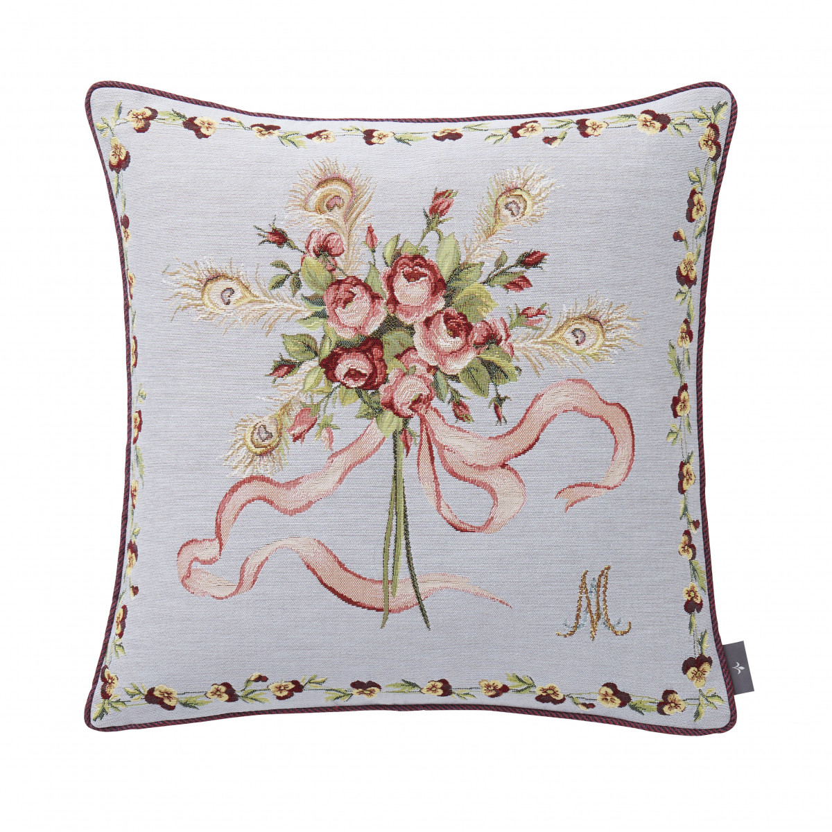 Coussin marie Antoinette tissé Violet 50 x 50 Coussin marie Antoinette tissé Violet 50 x 50