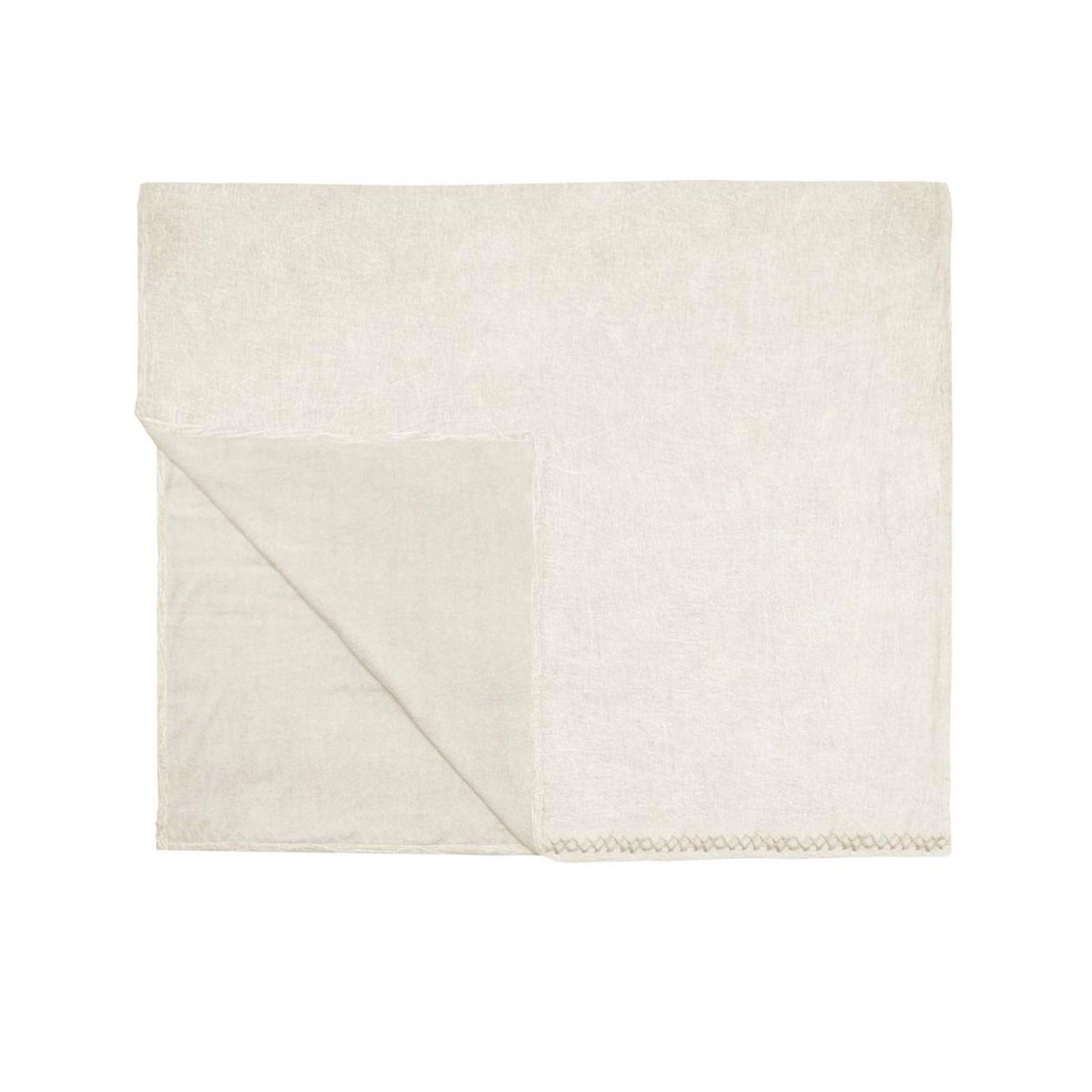 Drap de plage double face finition Blanc Cassé 100x180 cm Drap de plage double face finition Blanc Cassé 100x180 cm
