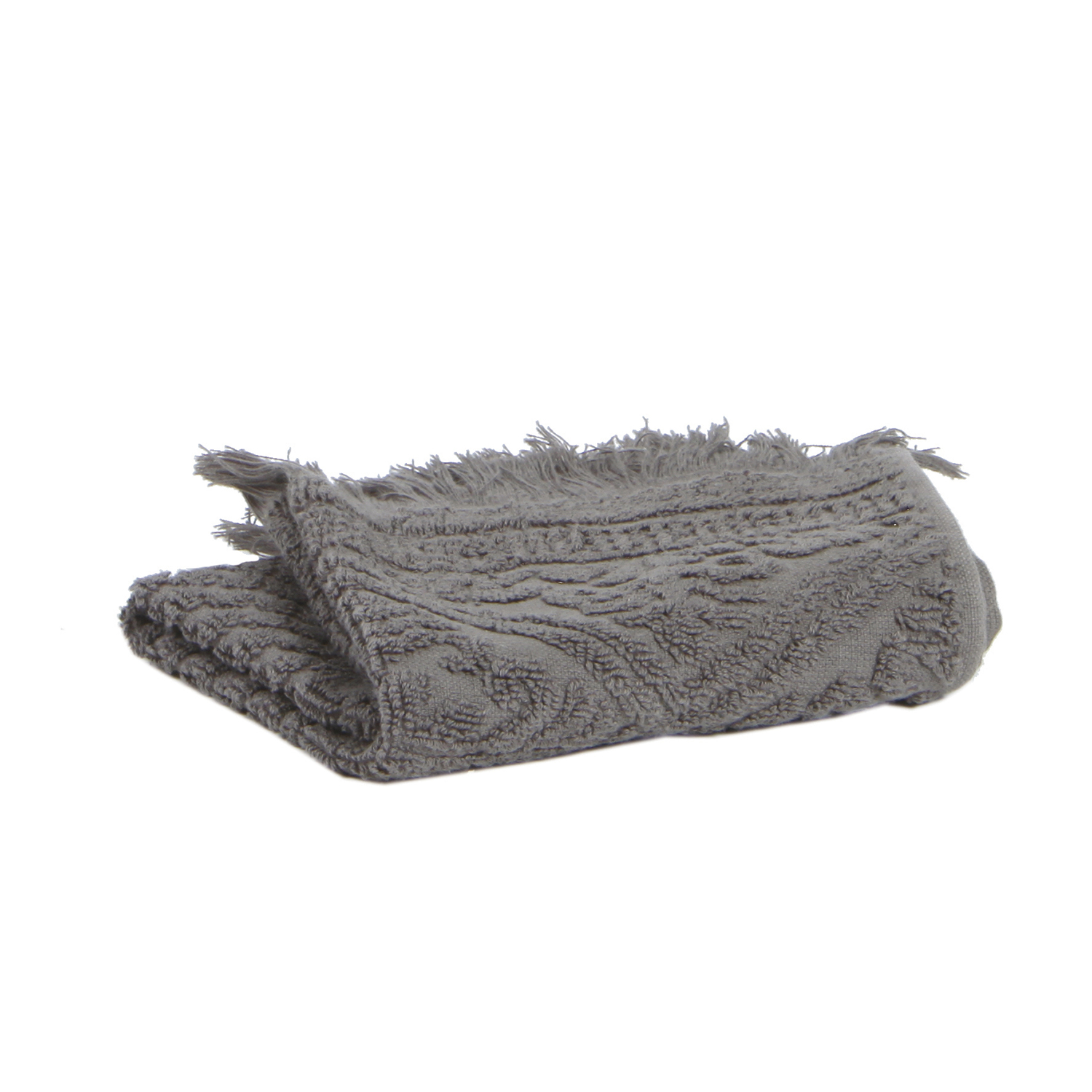 Drap de douche Zoé en coton souris 70 x 140 Drap de douche Zoé en coton souris 70 x 140