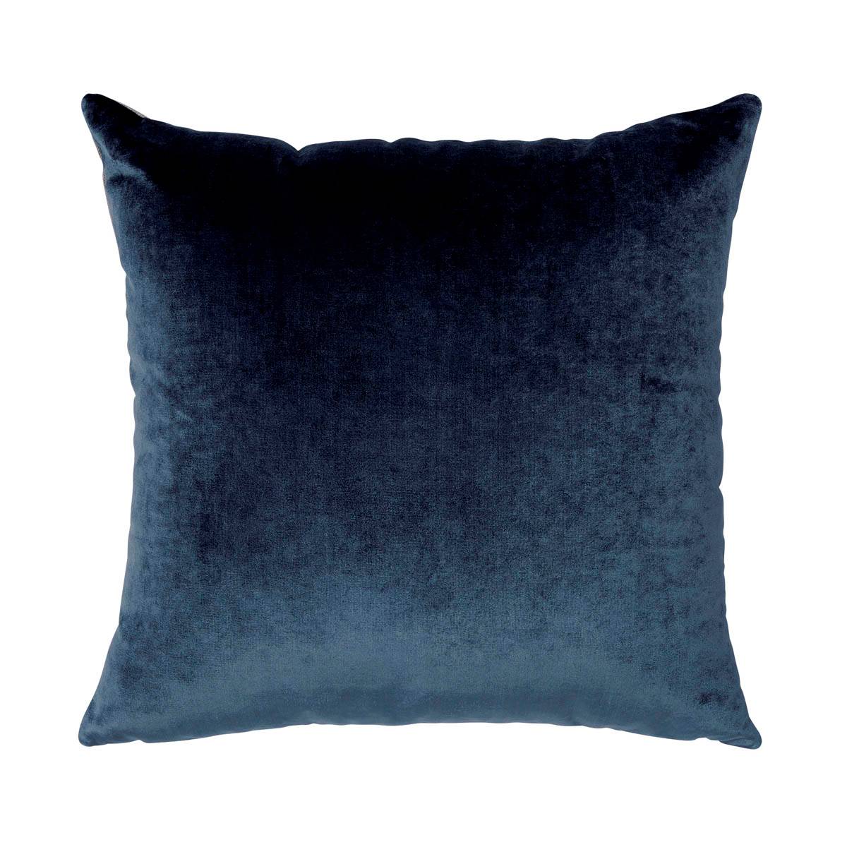 Housse de coussin Velours Bleu Nuit 45 x 45 cm