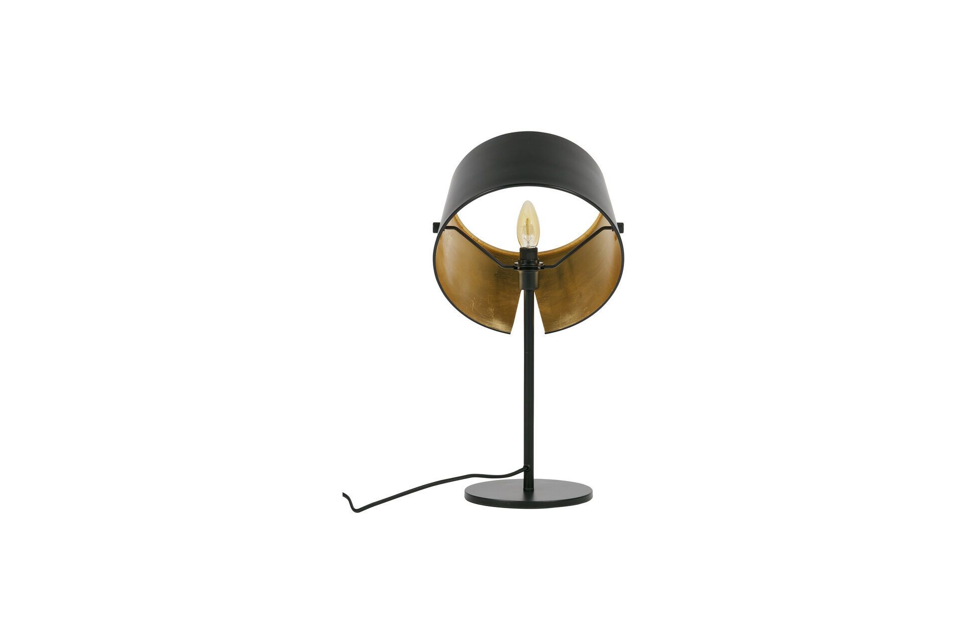 Lampe de table mÃ©tal noir style antique