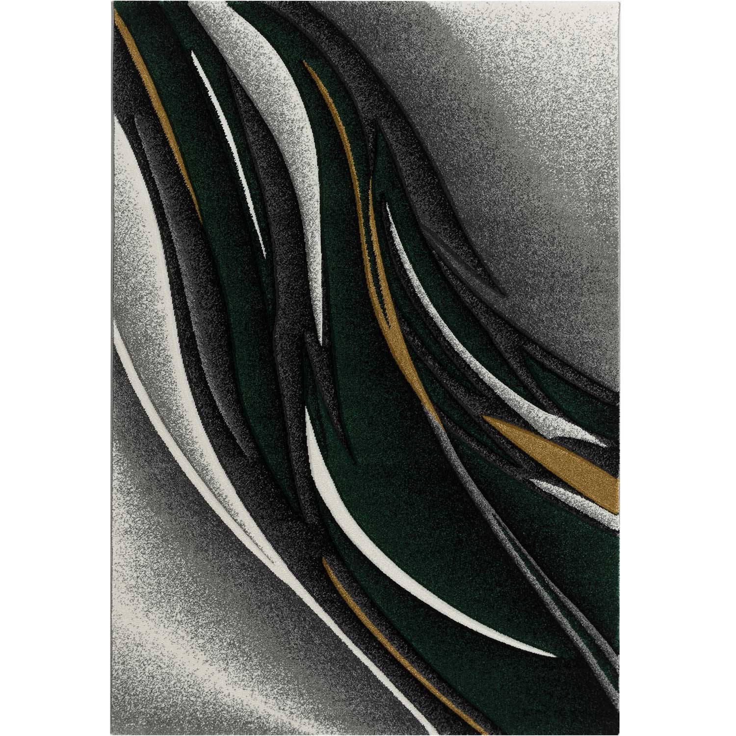KOSTO - Tapis graphique carving vert 80x150cm KOSTO - Tapis graphique carving vert 80x150cm